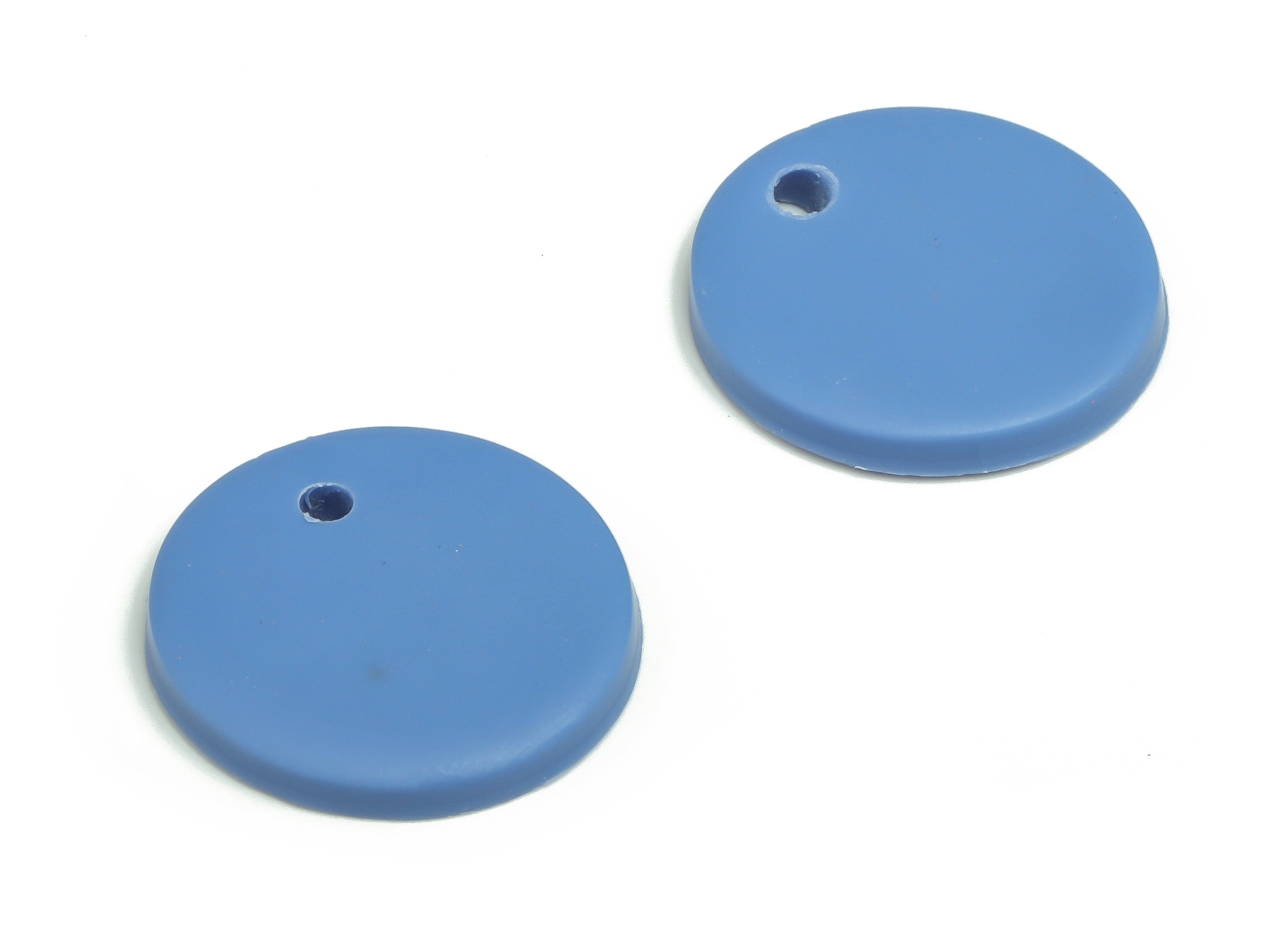 PolymerClay Round Earring Charms - PolymerClay Circle Pandant - Earring Findings - Jewelry Handmade - 18.18x18.18x2.99mm - PC2308 - DOMEDBAZAAR