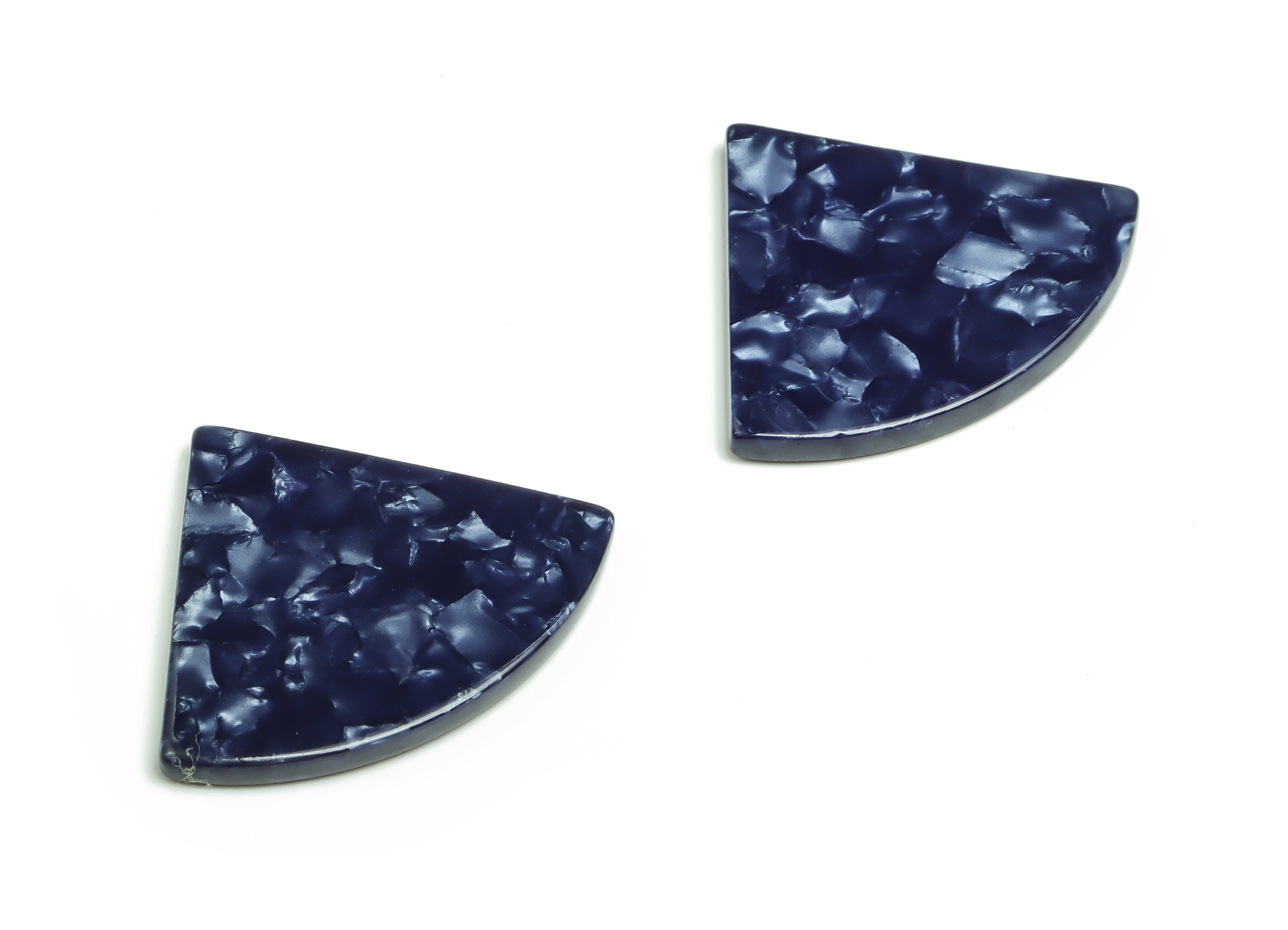 Acetate Pizza Earring Charms - Acetate Pizza Pendant - Jewelry Making Supplies - Color Code: A406 - 34.83x29.46x2.74mm - AC1749-A406 - DOMEDBAZAAR