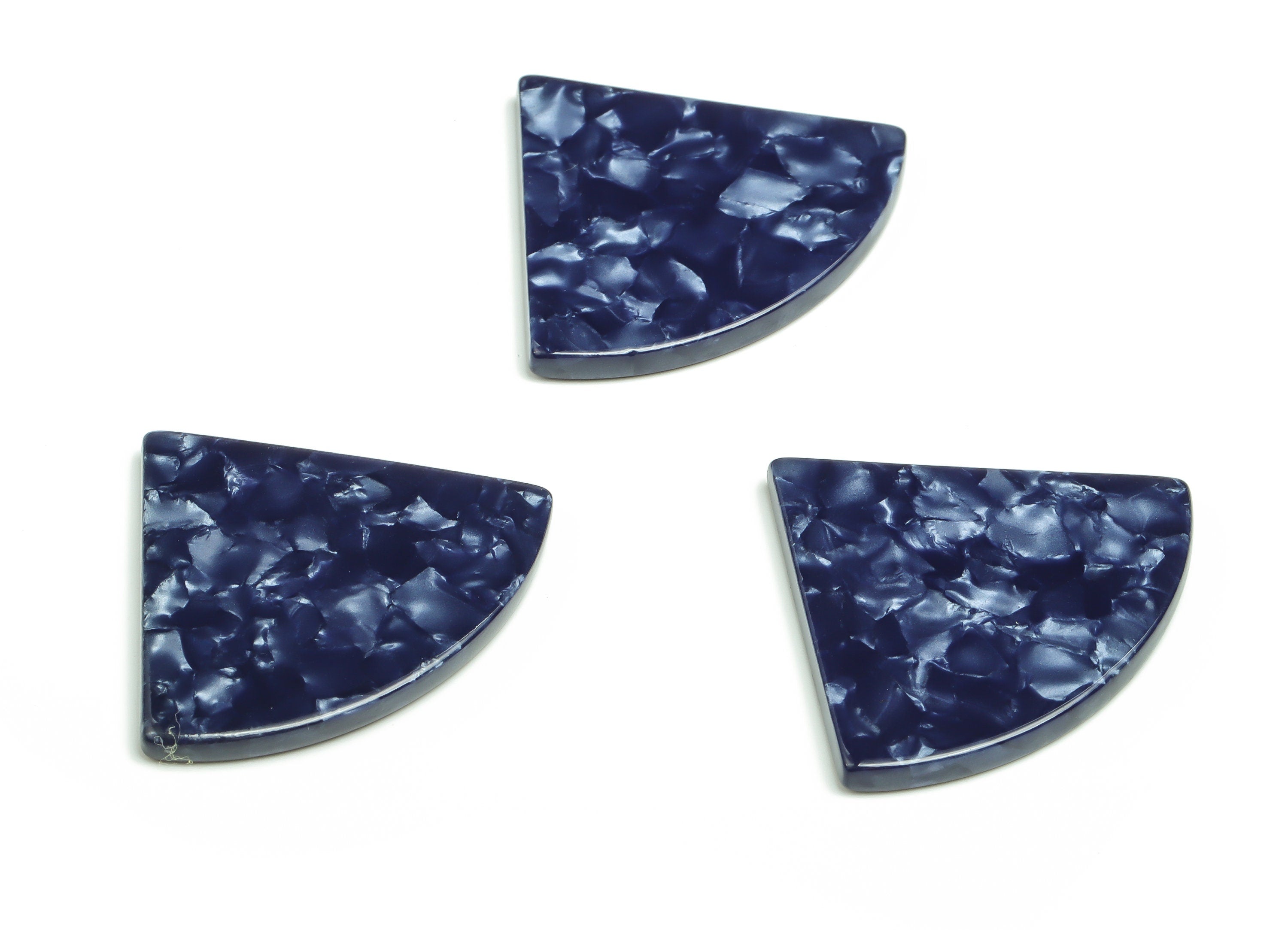 Acetate Pizza Earring Charms - Acetate Pizza Pendant - Jewelry Making Supplies - Color Code: A406 - 34.83x29.46x2.74mm - AC1749-A406 - DOMEDBAZAAR