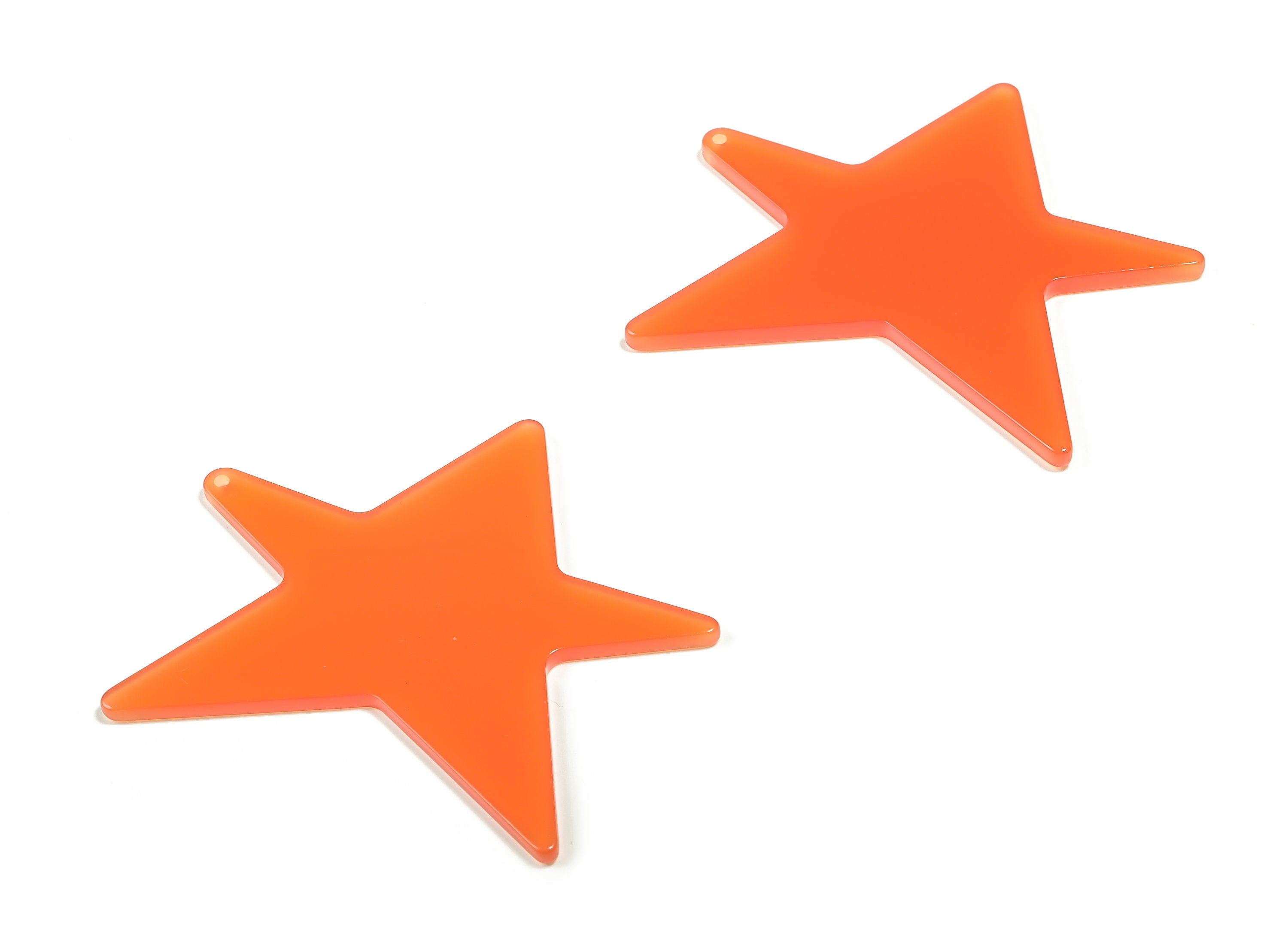 Acrylic Star Earring Charms - Acrylic Star Pendant - Jewelry Making Supplies - Color Code: A614 - 57.71x57.57x2.36mm-AC2344-A614 - DOMEDBAZAAR