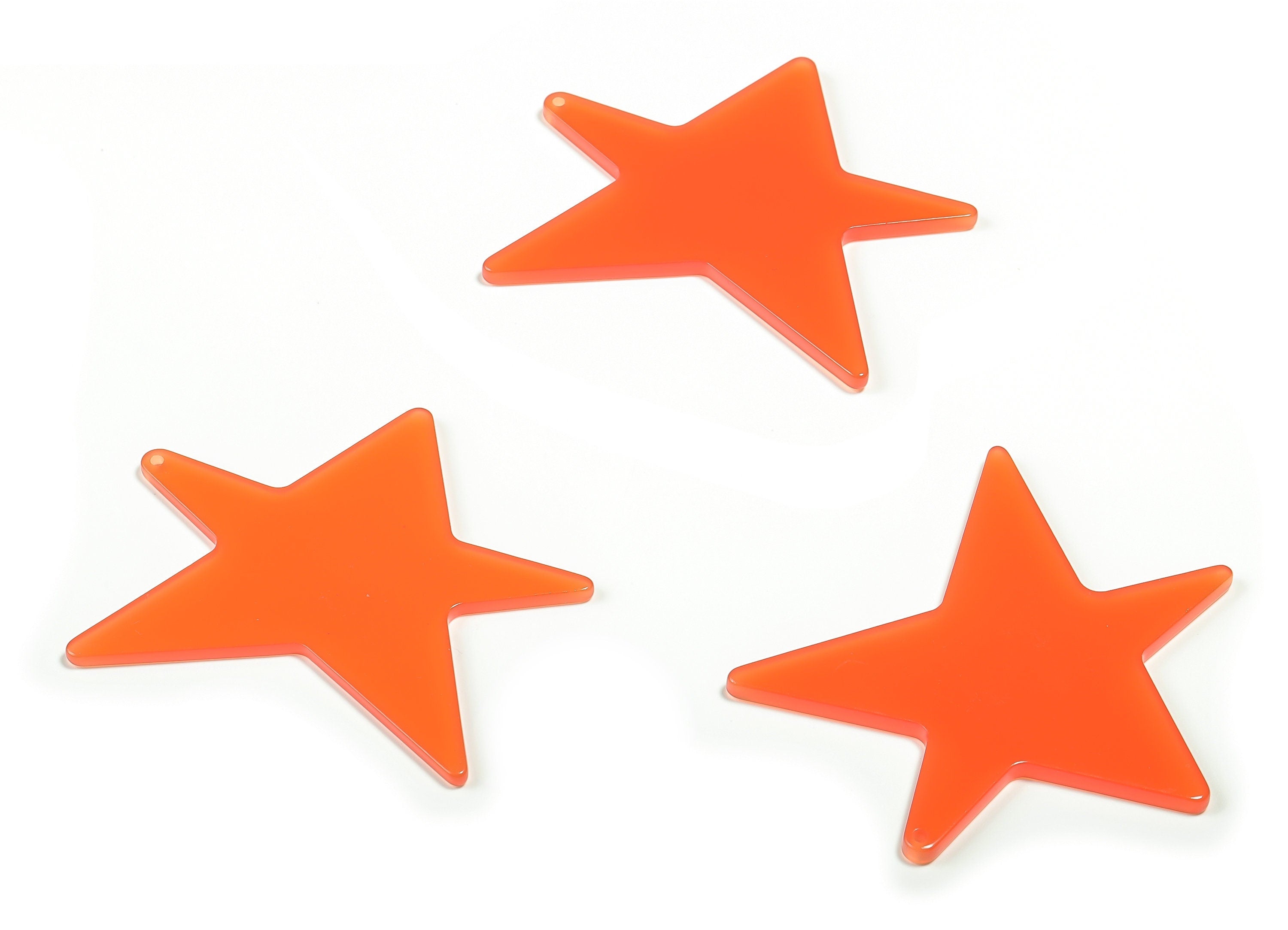 Acrylic Star Earring Charms - Acrylic Star Pendant - Jewelry Making Supplies - Color Code: A614 - 57.71x57.57x2.36mm-AC2344-A614 - DOMEDBAZAAR