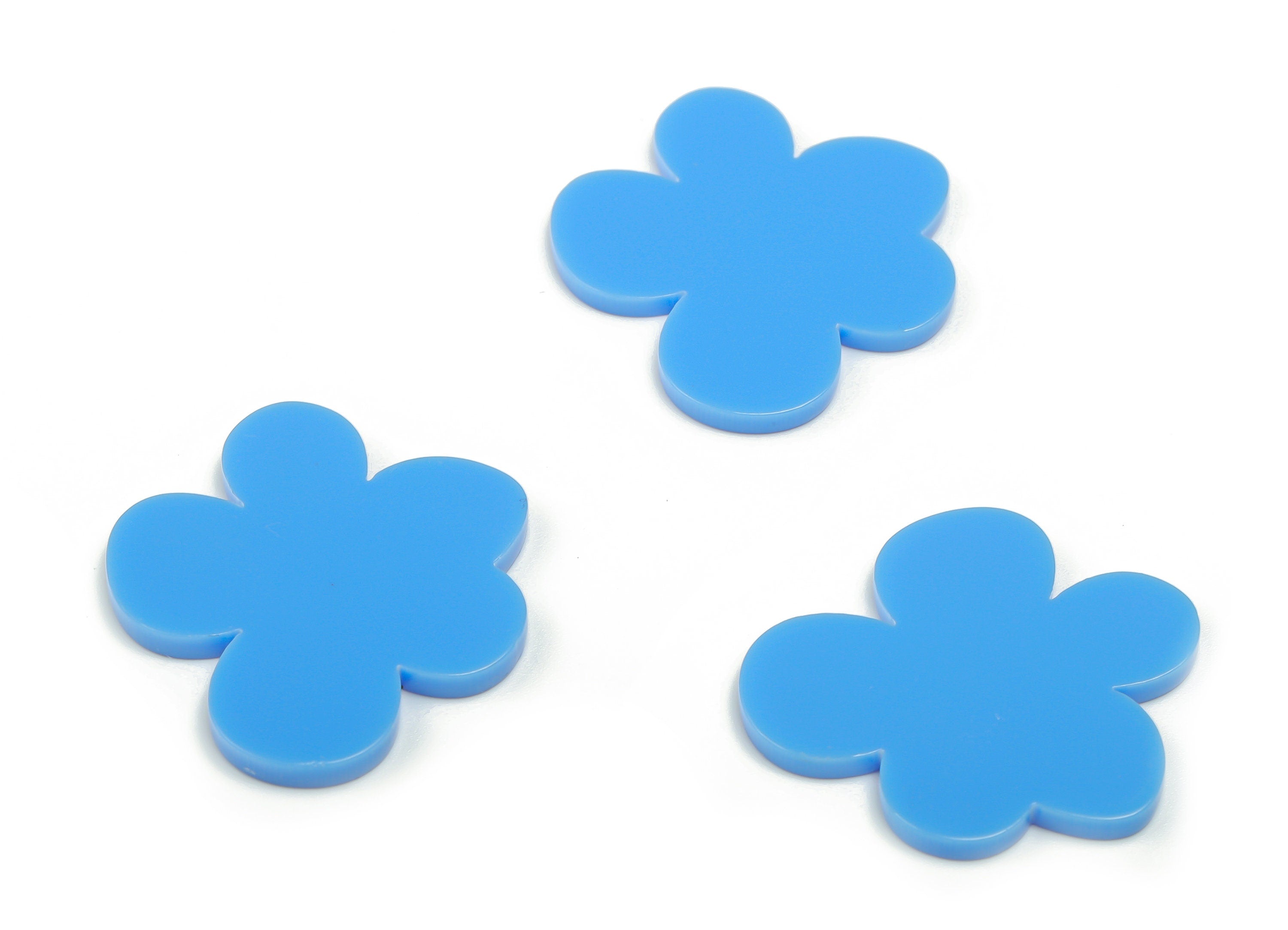 Acrylic Foliage Earring Charms - Acrylic Flower Pendant - Jewelry Making Supplies - Color Code: A722 - 29.87x26.99x2.3mm - AC2358-A722 - DOMEDBAZAAR