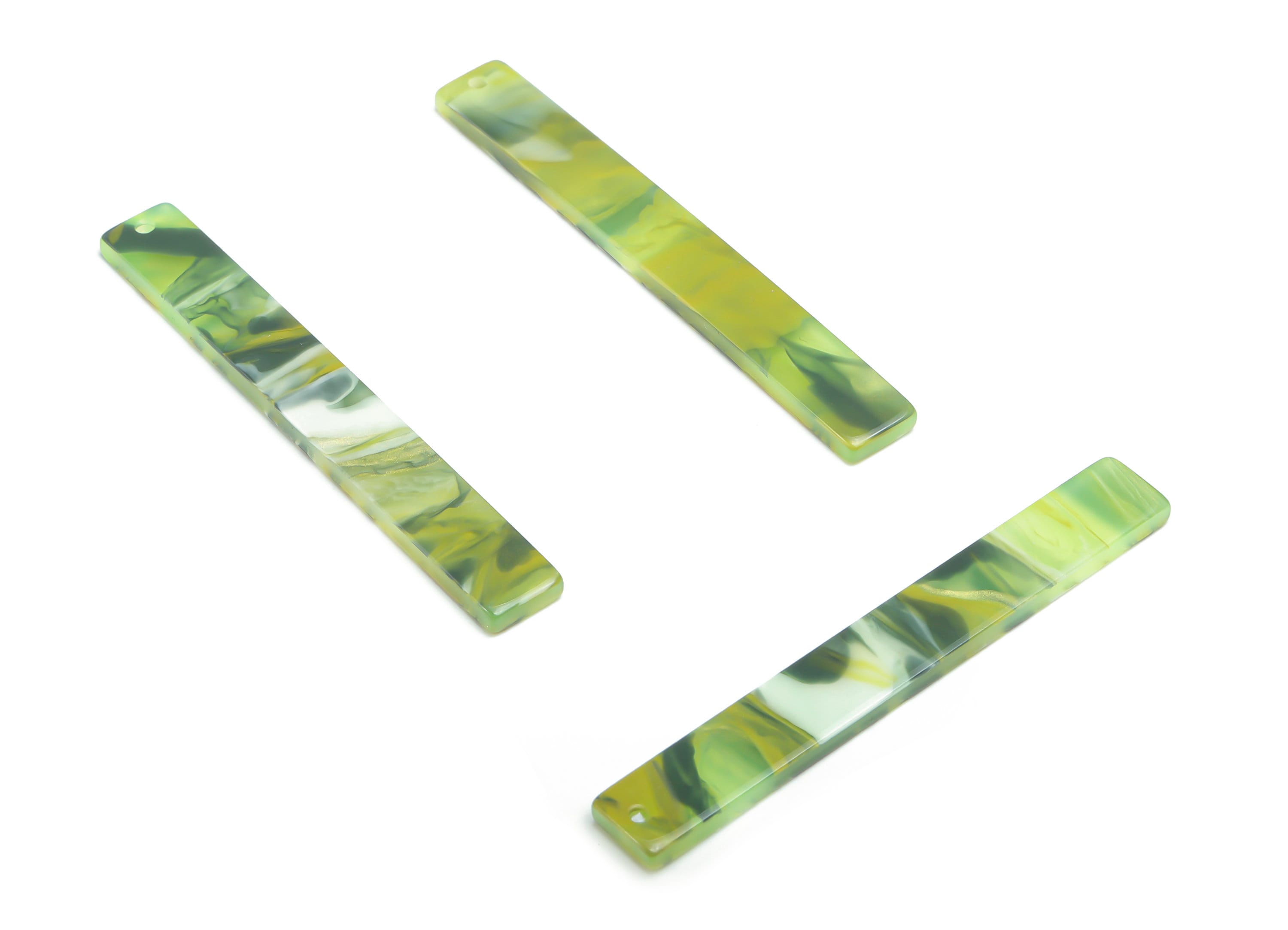 Acrylic Long Stick Earring Charms - Acrylic Bar Pendant - Jewelry Making Supplies - Color Code: A790 - 59.78x7.84x2.65mm - AC1049-A790 - DOMEDBAZAAR