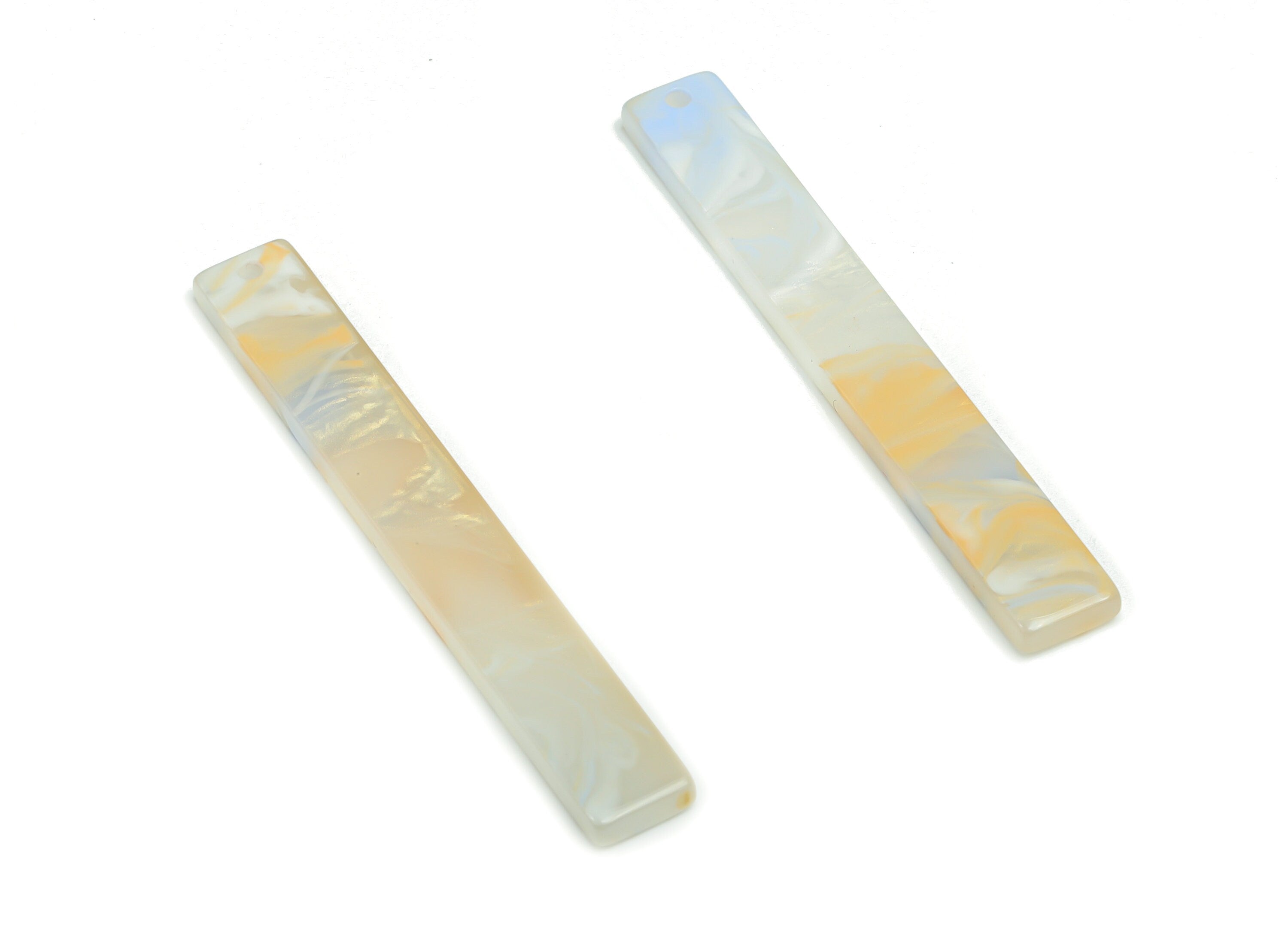 Acrylic Long Stick Earring Charms - Acrylic Bar Pendant - Jewelry Making Supplies - Color Code: A792 - 59.69x7.77x2.39mm - AC1049-A792 - DOMEDBAZAAR