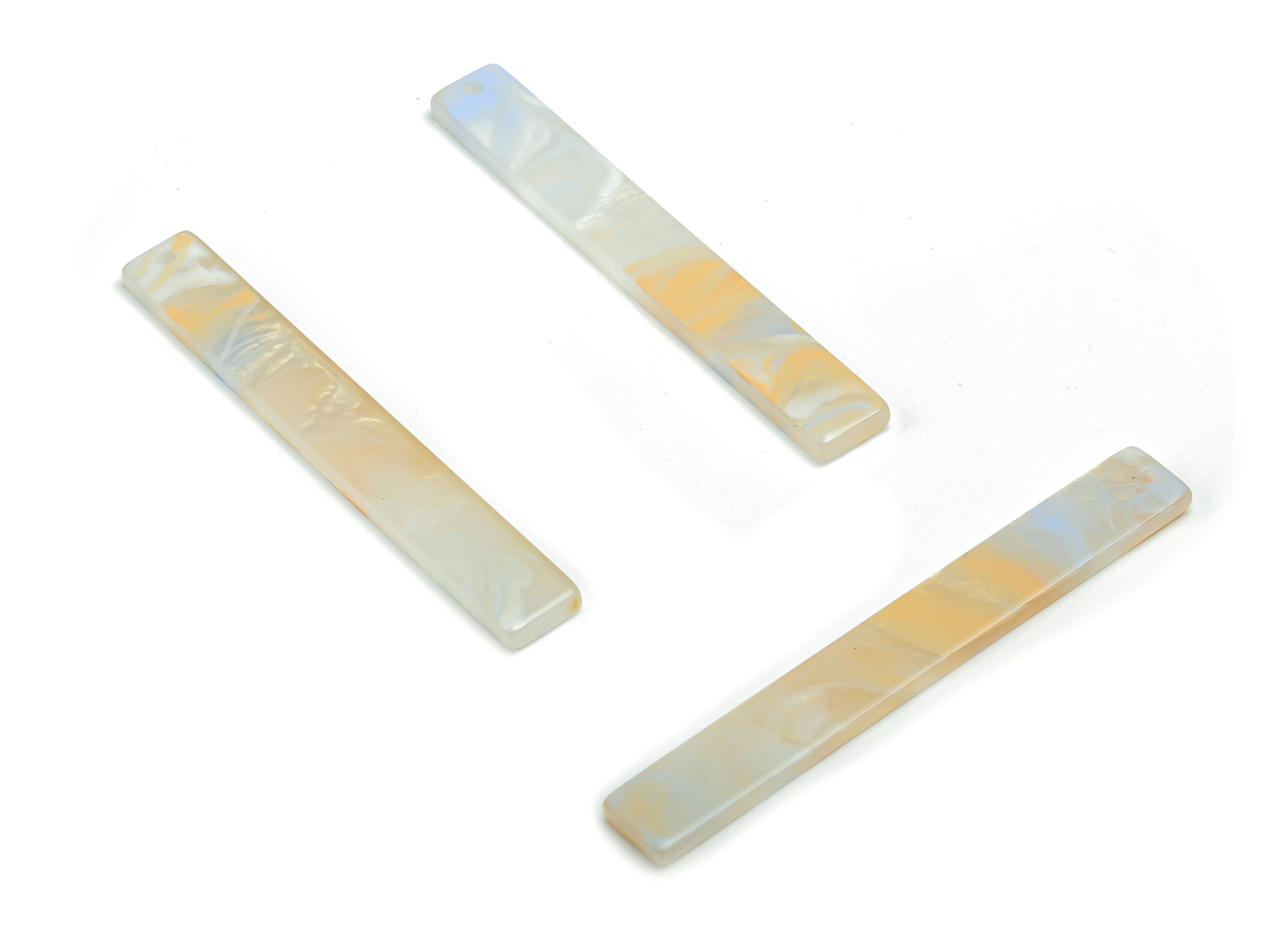 Acrylic Long Stick Earring Charms - Acrylic Bar Pendant - Jewelry Making Supplies - Color Code: A792 - 59.69x7.77x2.39mm - AC1049-A792 - DOMEDBAZAAR