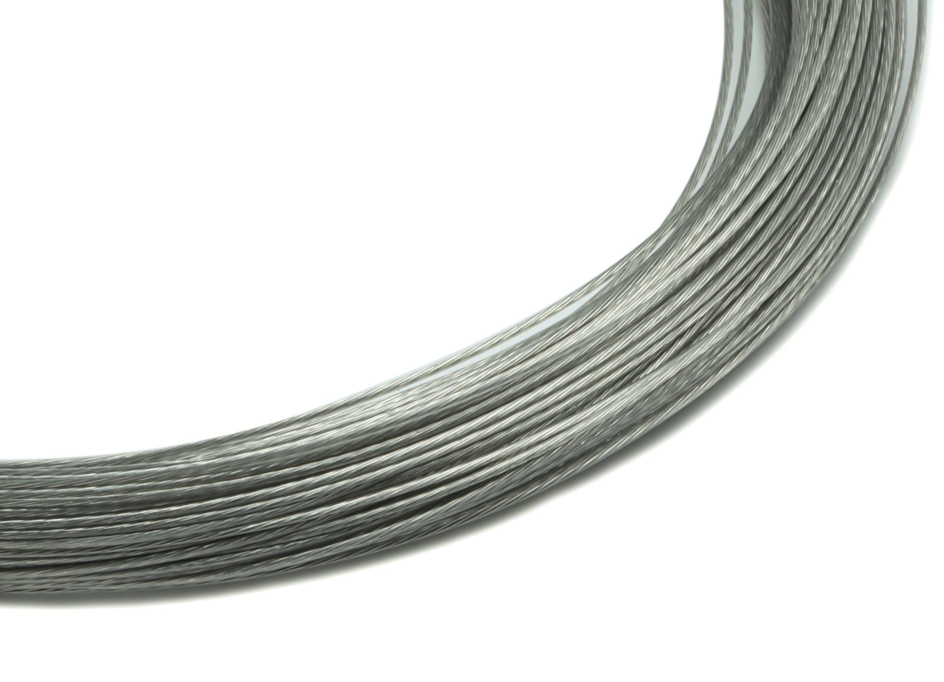 Stainless Steel Beading Wire - 201 Stainless Steel Bead Wire - Bulk Wire Beading - Cord for beaded bracelet - ALL SIZES 22ga 26ga 27ga 28ga - DOMEDBAZAAR