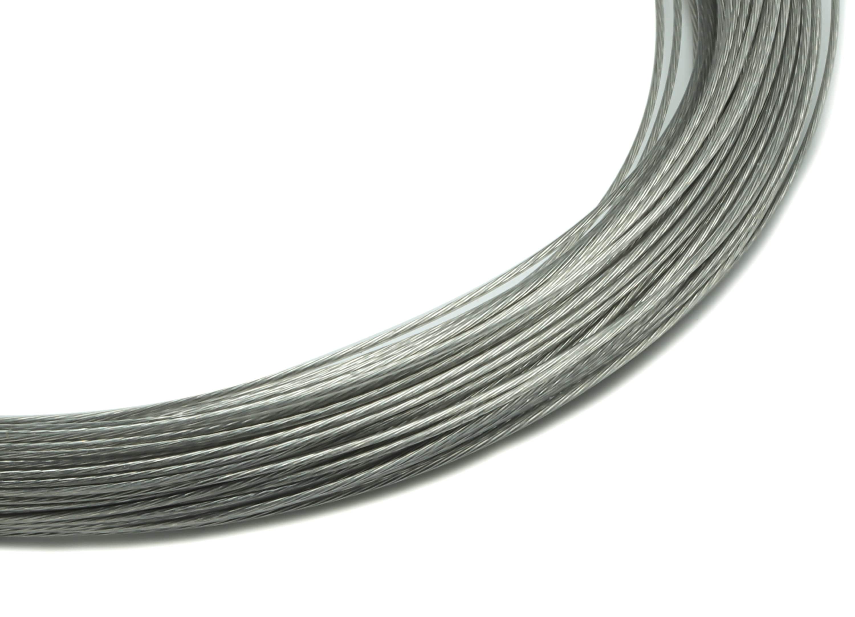 Stainless Steel Beading Wire - 201 Stainless Steel Bead Wire - Bulk Wire Beading - Cord for beaded bracelet - ALL SIZES 22ga 26ga 27ga 28ga - DOMEDBAZAAR