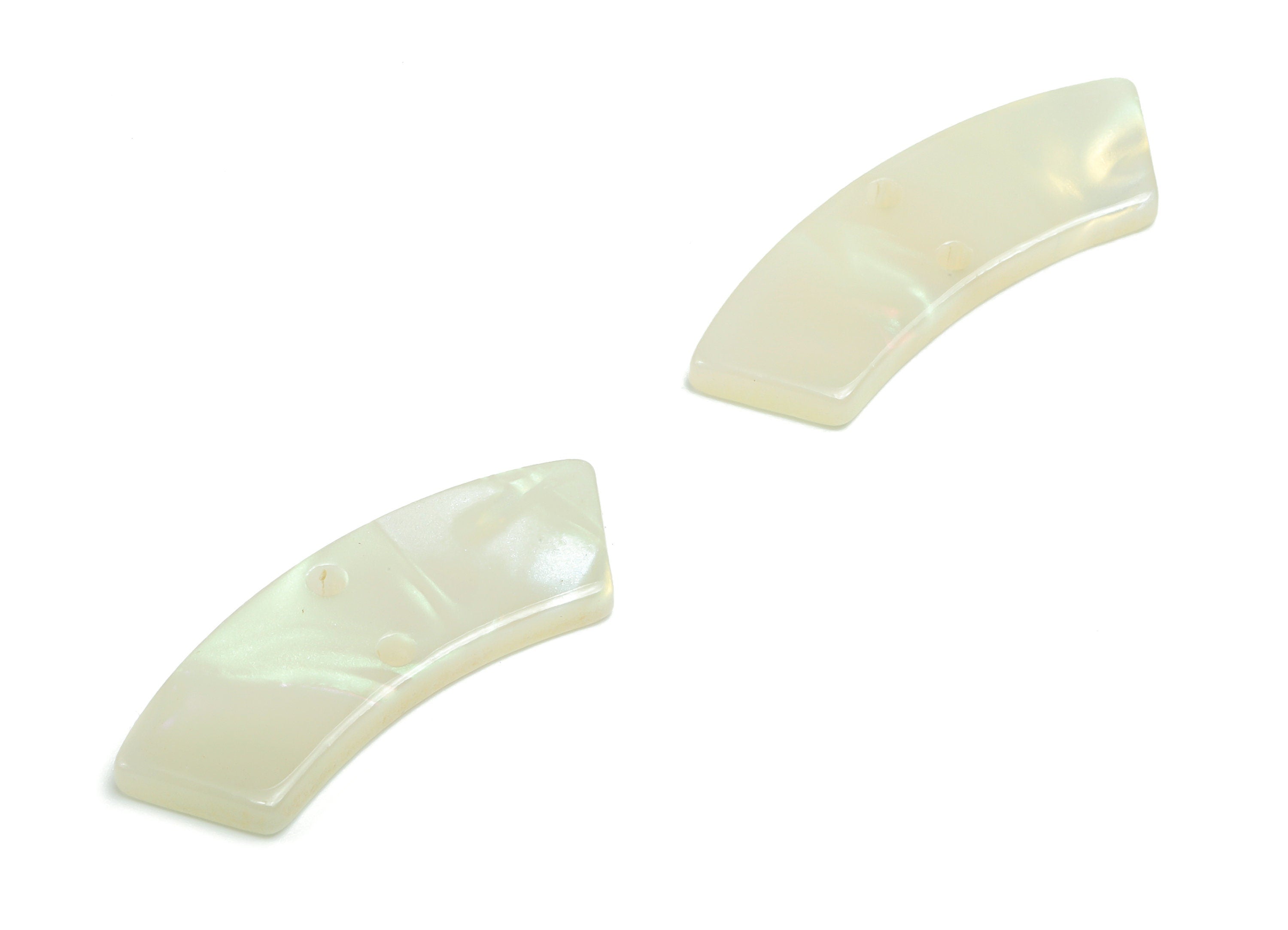 Acrylic Earring Charms - Irregular Shaped Connector - Arc Shaped 2 Hole - Jewelry Supplies - Color Code:A786- 30.94x9.96x2.57mm-AC2326-A786 - DOMEDBAZAAR