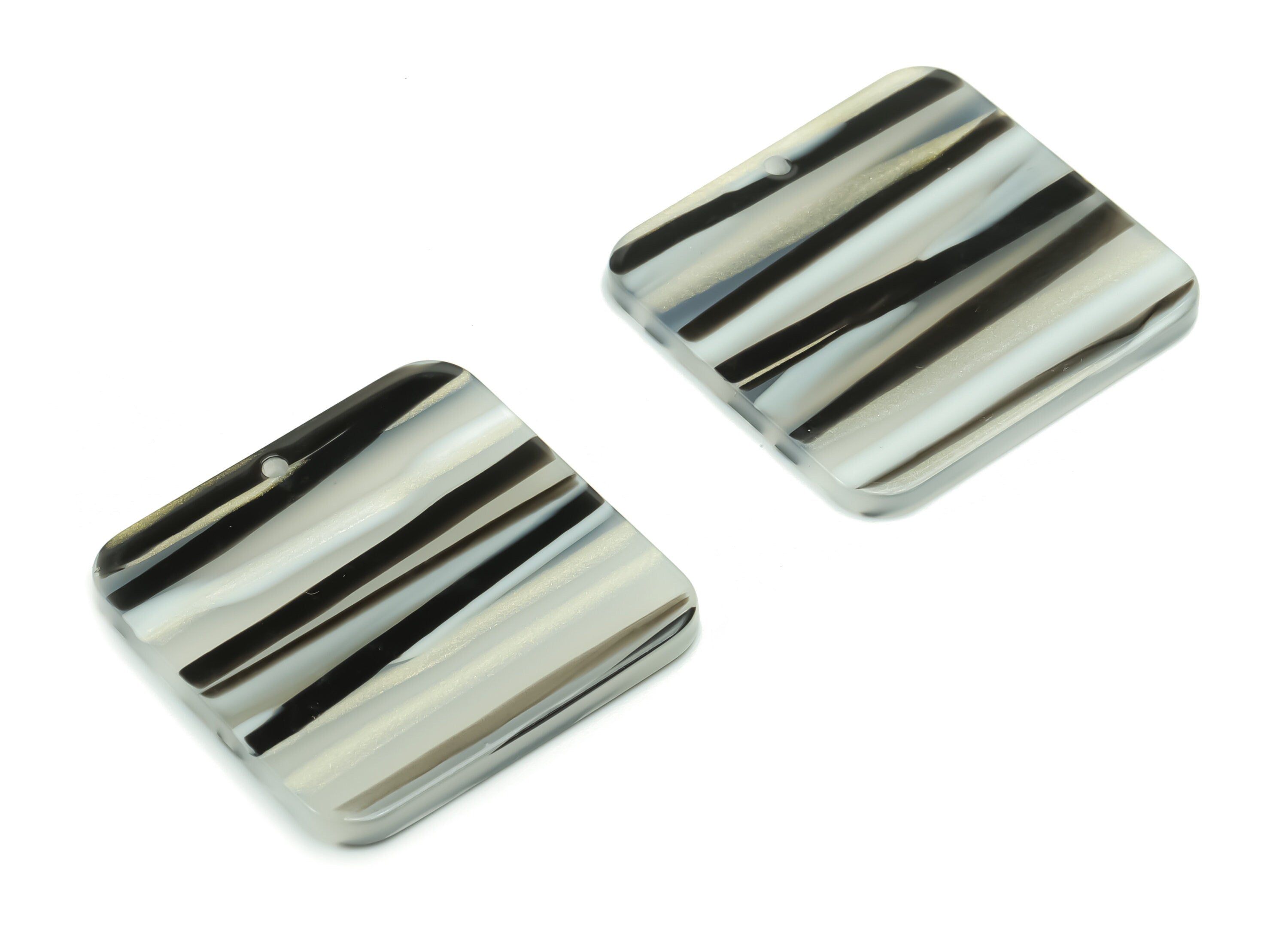 Acrylic Square Earring Charms - Acrylic Square Pendant - Jewelry Making Supplies - Color Code: A773 - 28.96x28.93x1.78mm - AC2378-A773 - DOMEDBAZAAR