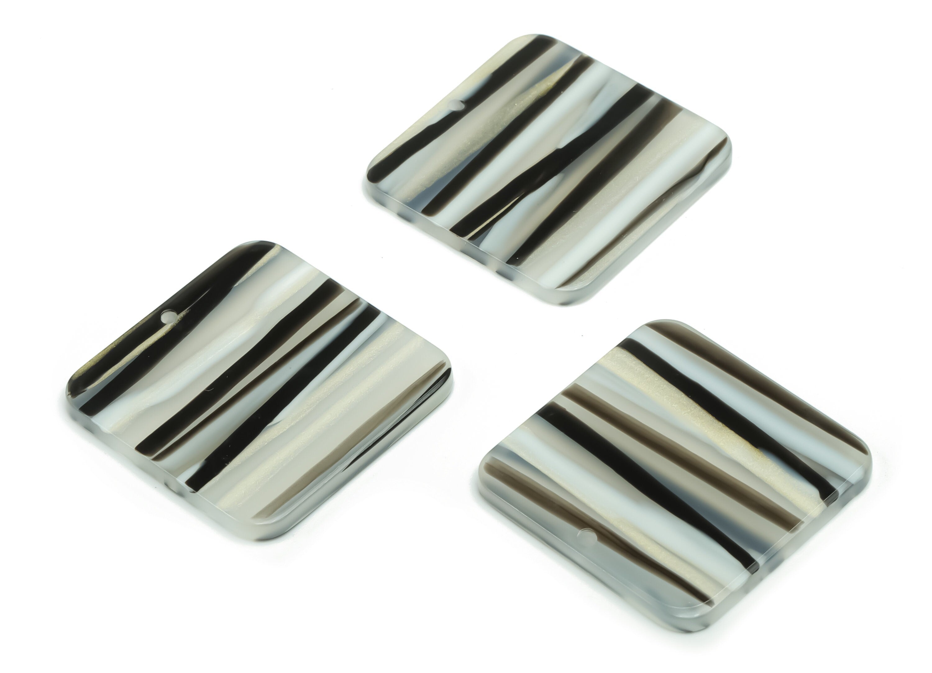 Acrylic Square Earring Charms - Acrylic Square Pendant - Jewelry Making Supplies - Color Code: A773 - 28.96x28.93x1.78mm - AC2378-A773 - DOMEDBAZAAR