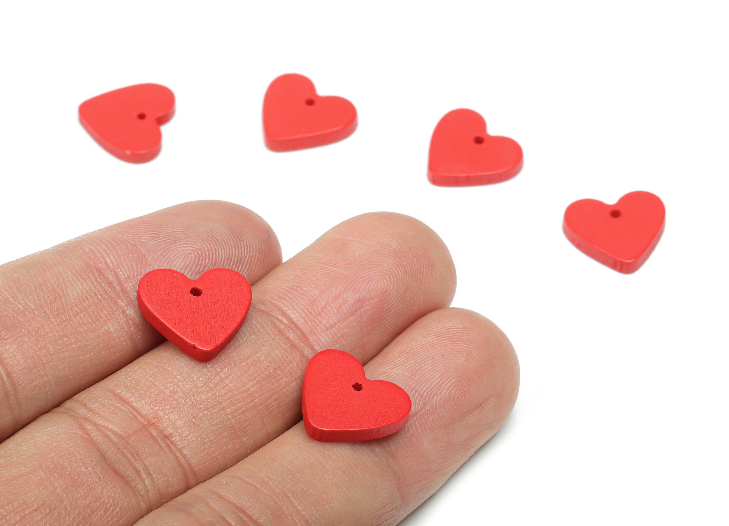 Poplar Plywood Heart Earring Charms - Poplar Plywood Heart Pendant - DIY Jewelry Making Supplies - 12.05x12.93x2.02mm - BB1156B - DOMEDBAZAAR