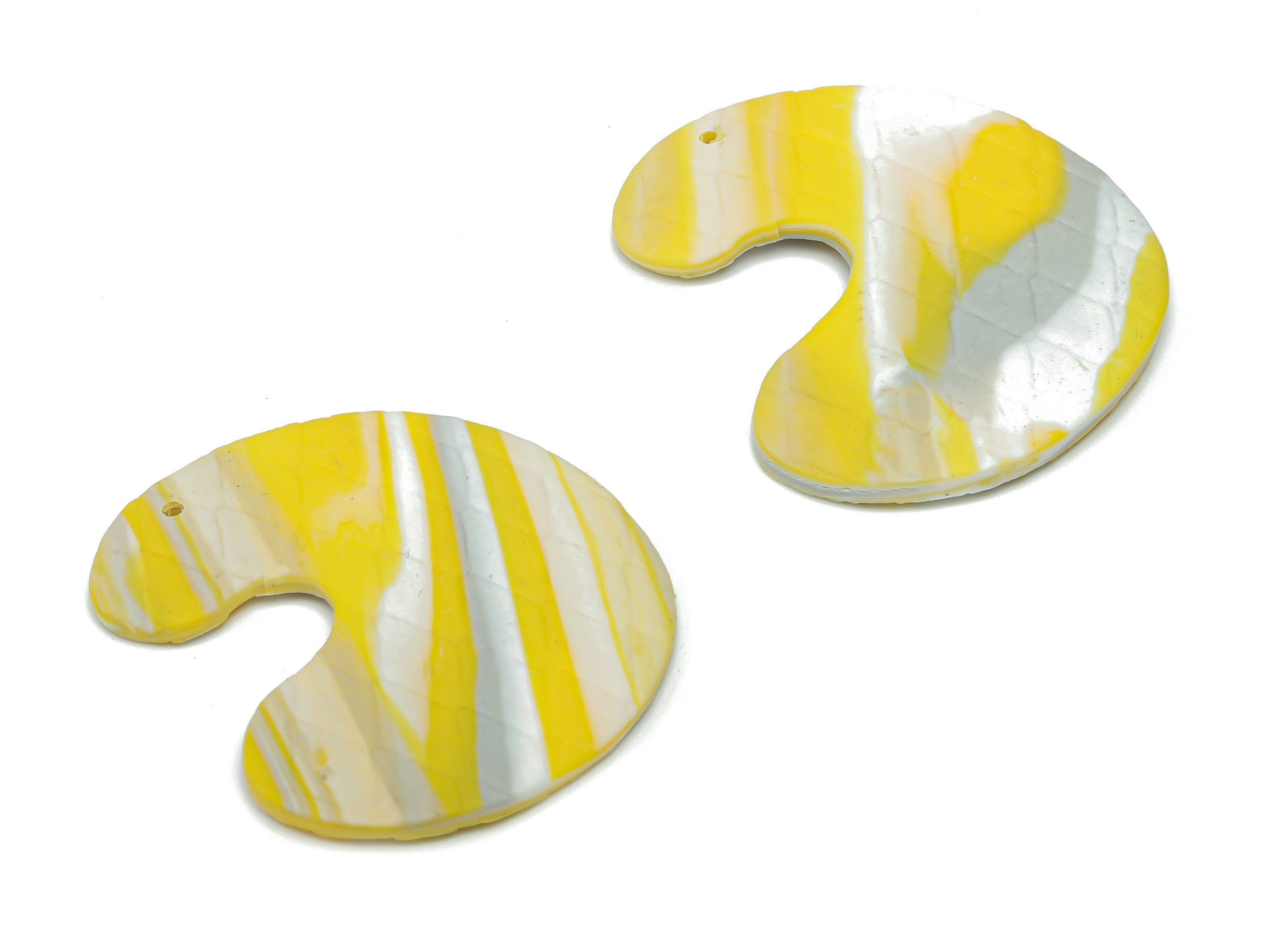 Polymer Clay Palette C Rhombic Earring Charms - Polymer Clay C Rhombic Pandant - Jewelry Handmade Making - 34.06x30.26x2.03mm - PC2318 - DOMEDBAZAAR