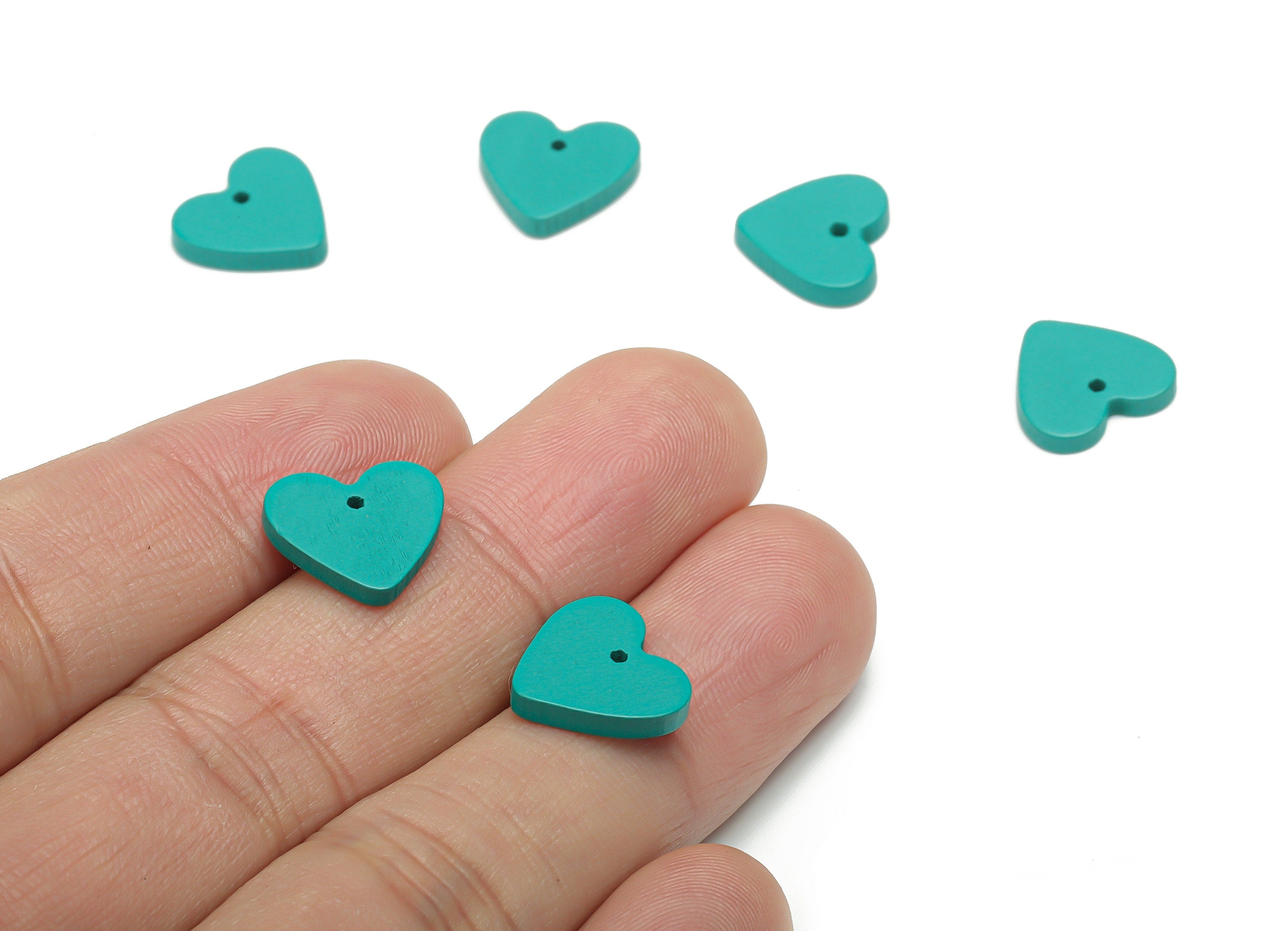 Poplar Plywood Heart Earring Charms - Poplar Plywood Heart Pendant - DIY Jewelry Making Supplies - 12.05x12.93x2.02mm - BB1156A - DOMEDBAZAAR