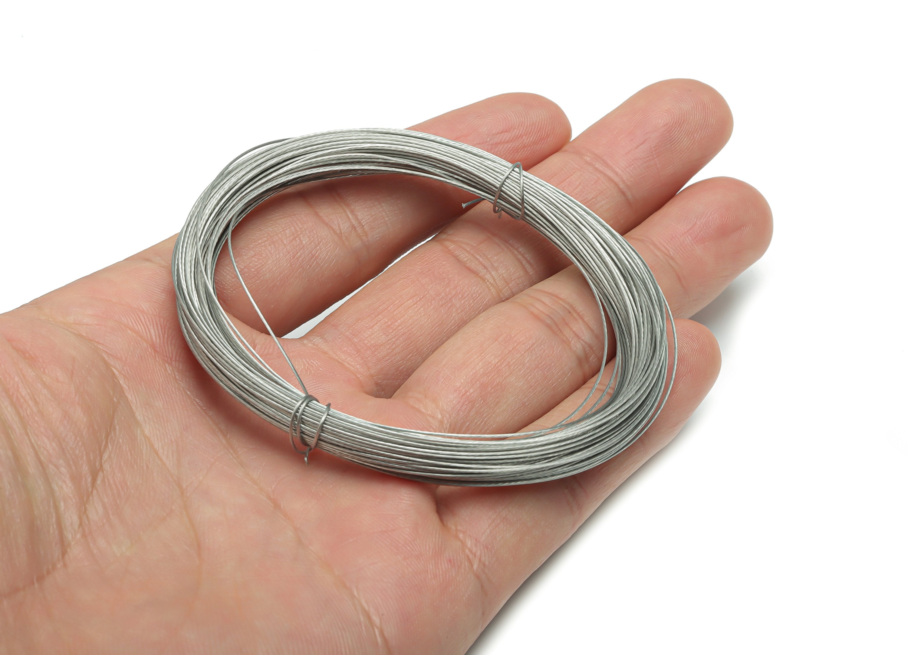 Stainless Steel Beading Wire - 201 Stainless Steel Bead Wire - Bulk Wire Beading - Cord for beaded bracelet - ALL SIZES 22ga 26ga 27ga 28ga - DOMEDBAZAAR
