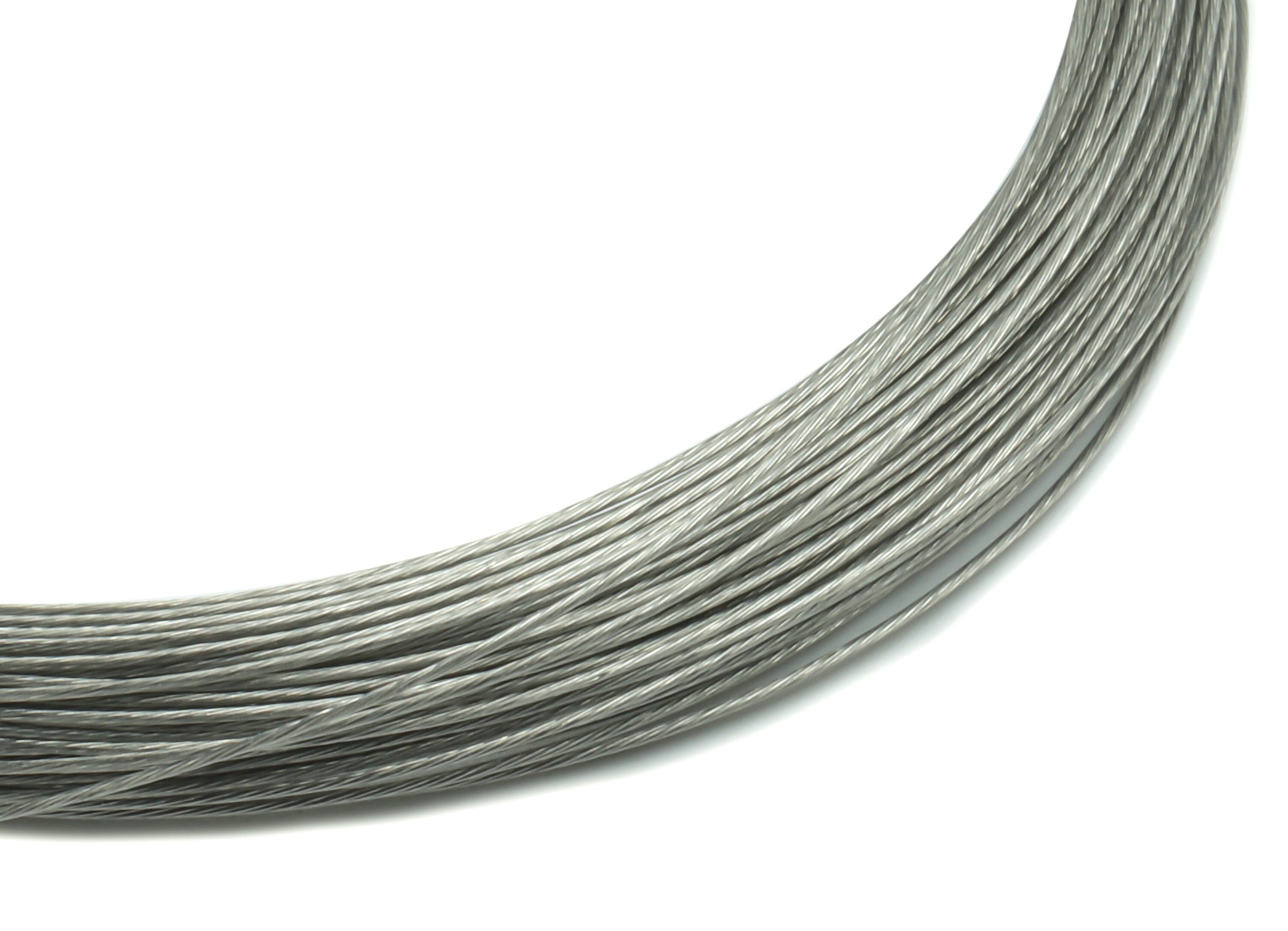 Stainless Steel Beading Wire - 201 Stainless Steel Bead Wire - Bulk Wire Beading - Cord for beaded bracelet - ALL SIZES 22ga 26ga 27ga 28ga - DOMEDBAZAAR