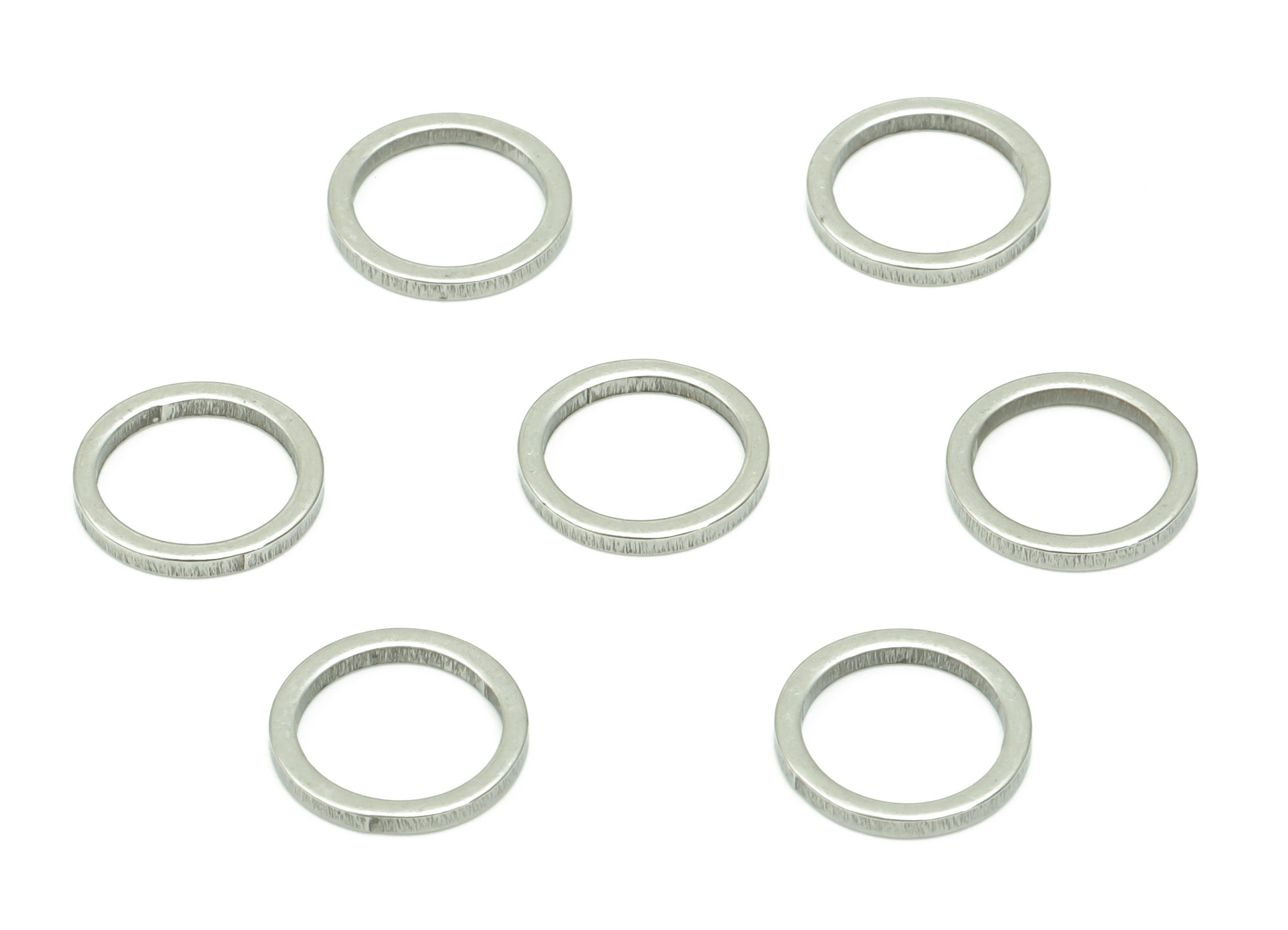 Stainless Steel 201 Round Hoop Connector - 9*1*1mm - Stainless Steel 201 Circle Ring Links - Jewelry Supplies - 8.92x8.92x1mm - SS1367-9 - DOMEDBAZAAR