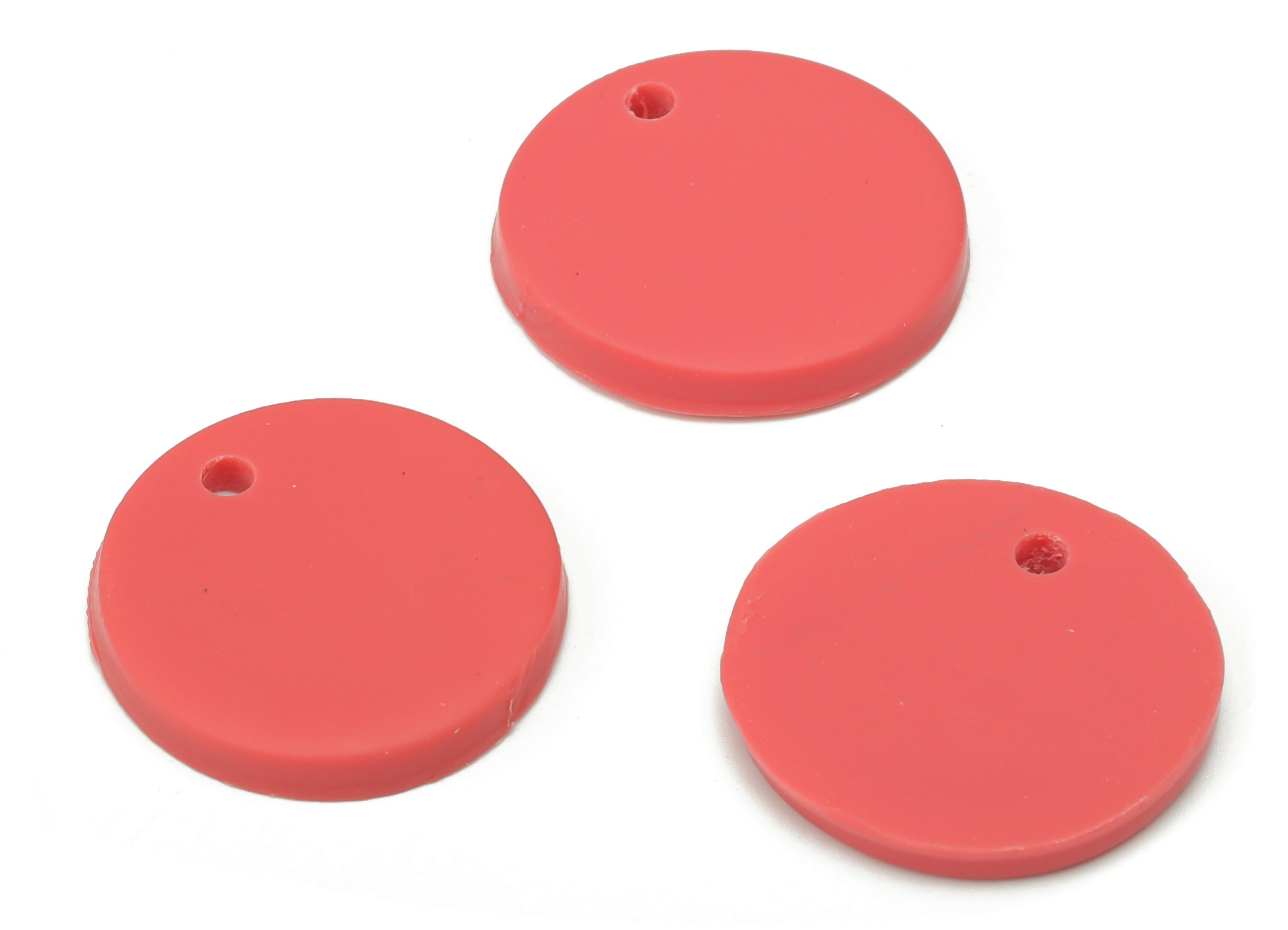 Polymer Clay Round Earring Charms - Polymer Clay Circle Bead - Jewelry Handmade Making - 17.81x17.81x2.88mm - PC2338B - DOMEDBAZAAR