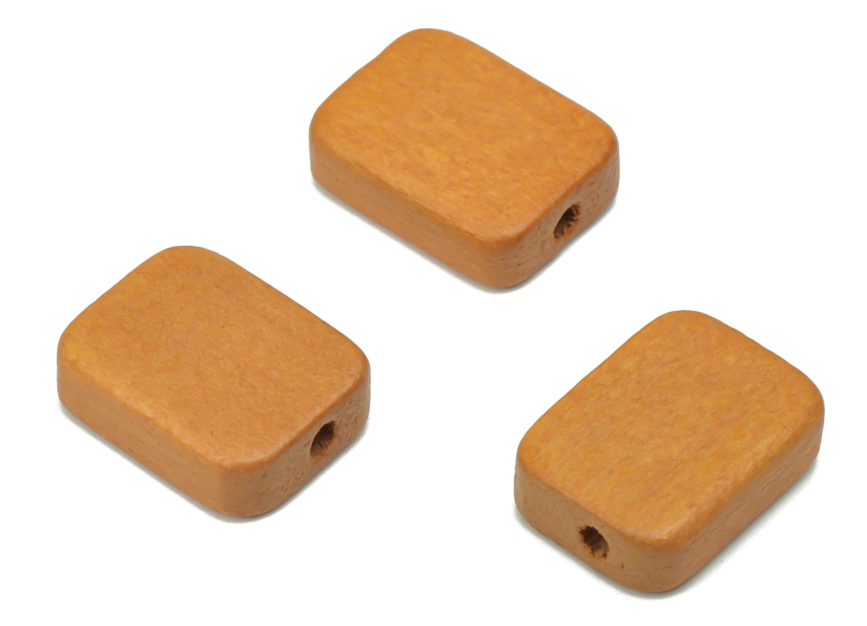 Hemu Wood Rectangle Earring Connector - Hemu Wood Rectangle Charms and Beads - DIY Jewelry Making Supplies - 13.05x9.7x4.23mm - BB1210 - DOMEDBAZAAR