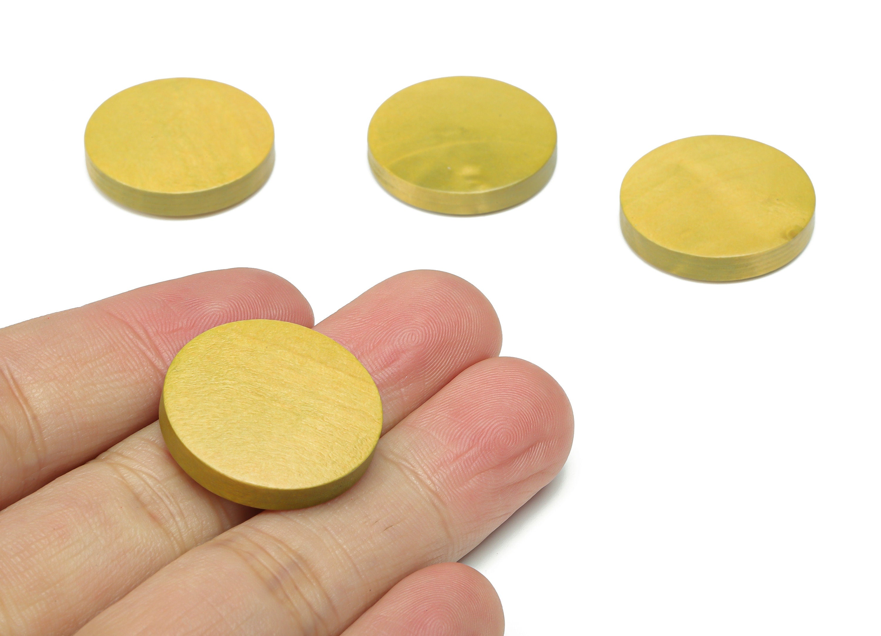 Hemu Wood Round Decorate - Hemu Wood Circle Disc - DIY Jewelry Making Supplies - 24.68x24.68x5.13mm - BB1183B - DOMEDBAZAAR