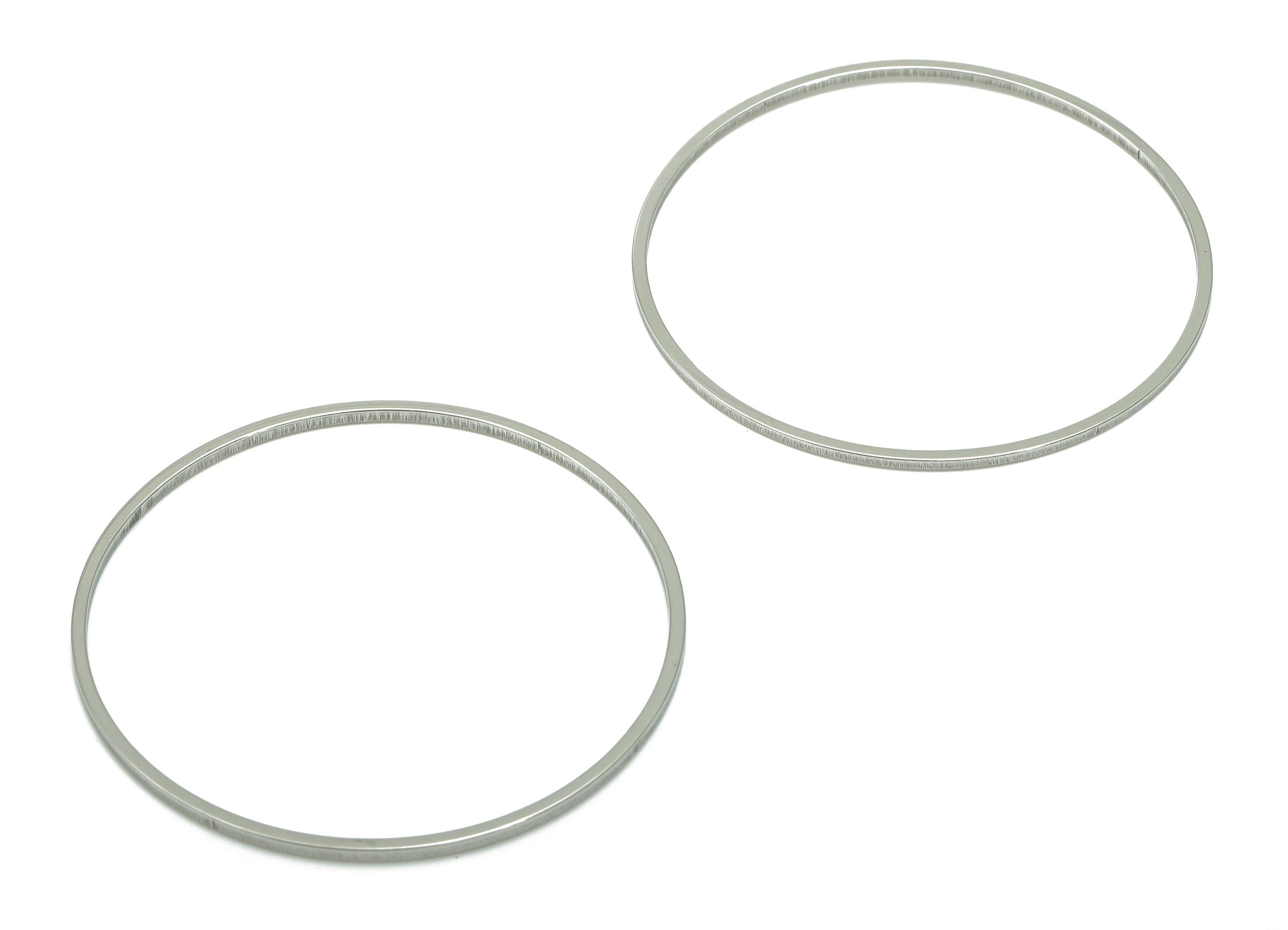 Stainless Steel 201 Round Hoop Connector - 35*1*1mm - Stainless Steel 201 Circle Ring Links - Jewelry Supplies - 34.76x34.76x1mm - SS1367-35 - DOMEDBAZAAR