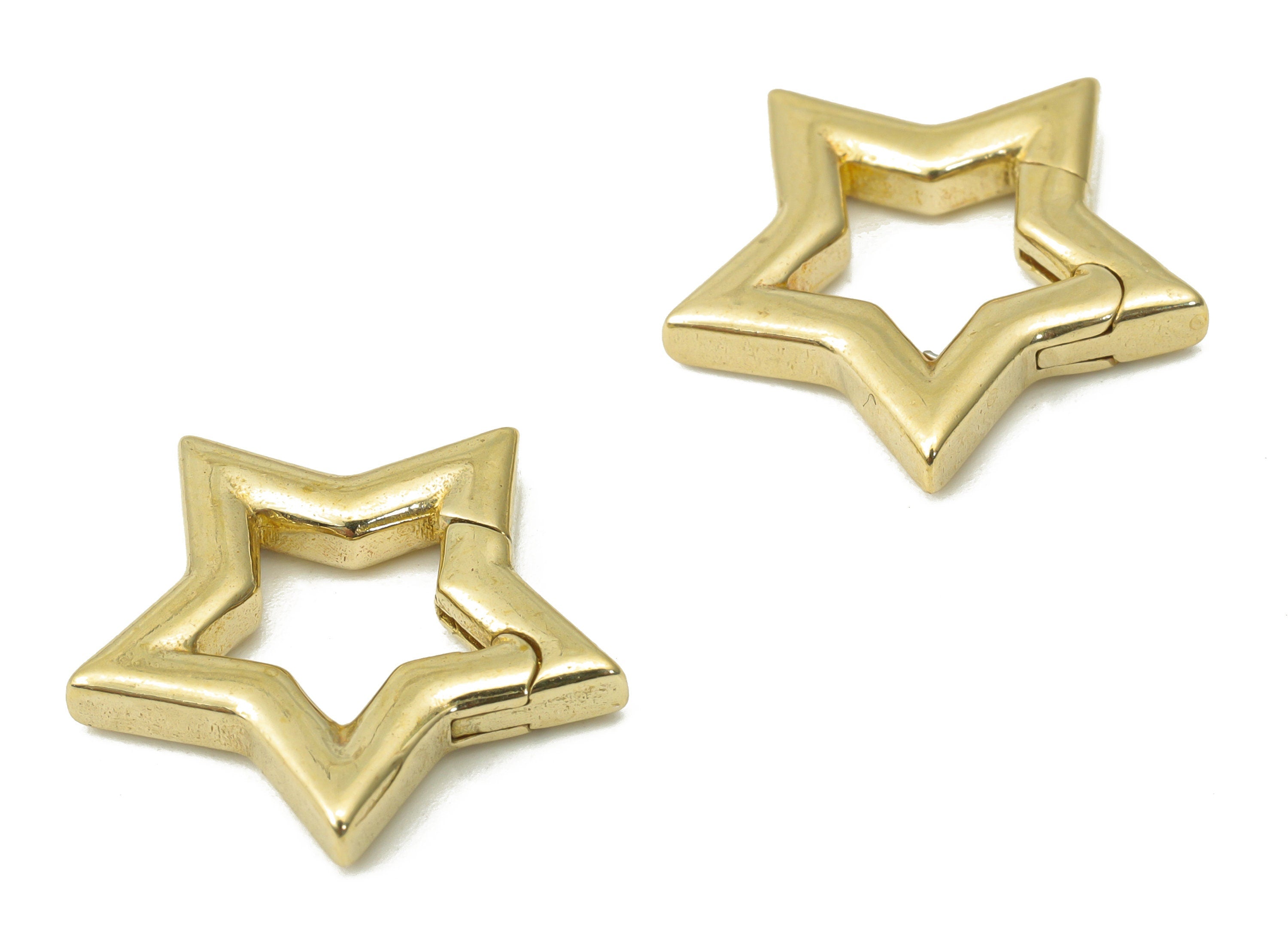 Raw Brass Star Lobster Claw - Brass Non Trigger Clasps - Brass Star Clasp – Jewelry Making Supplies - 17.04x16.06x2.63mm - PP5224 - DOMEDBAZAAR
