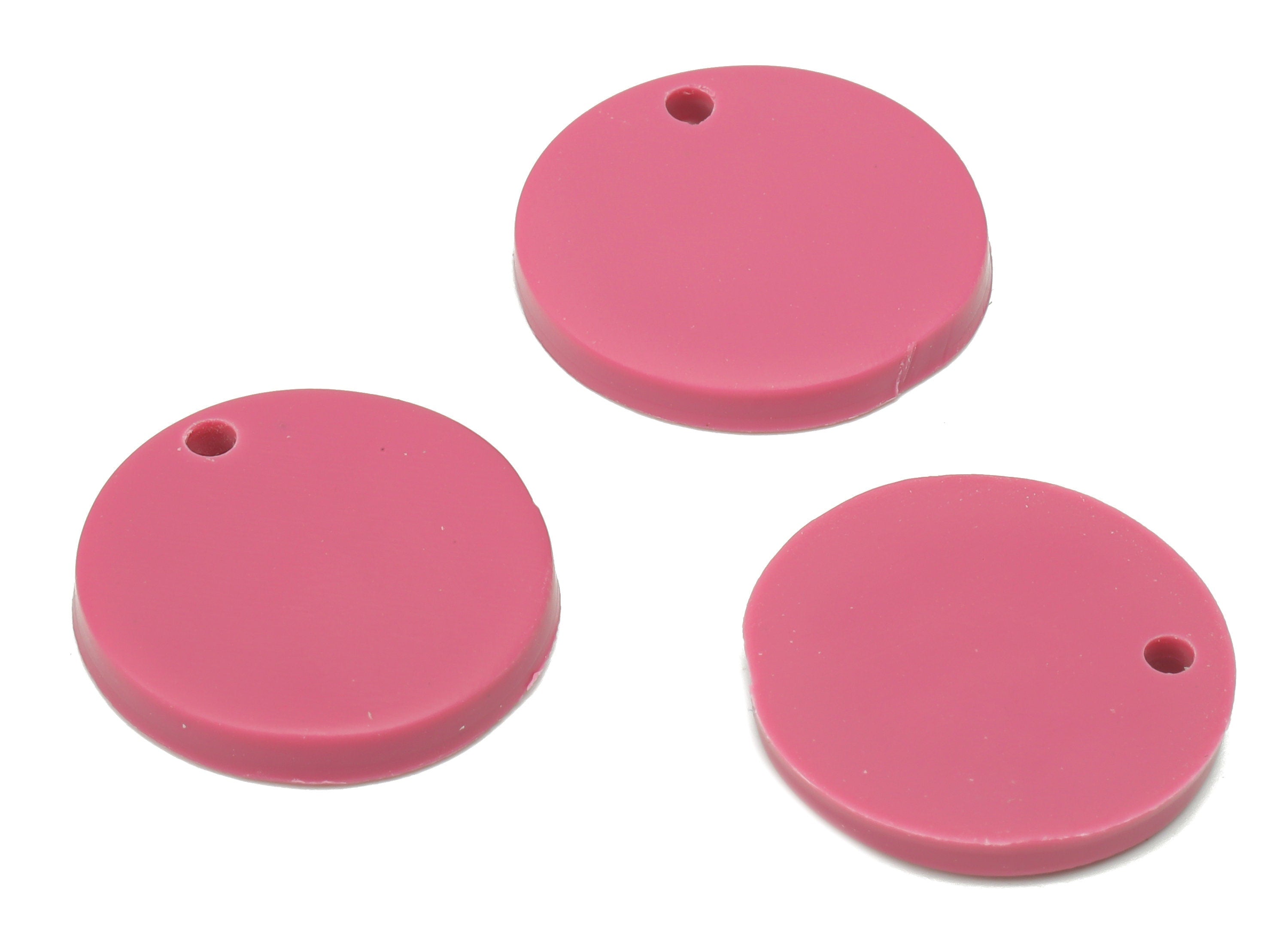 Polymer Clay Round Earring Charms - Polymer Clay Circle Bead - Jewelry Handmade Making - 17.81x17.81x2.88mm - PC2338C - DOMEDBAZAAR