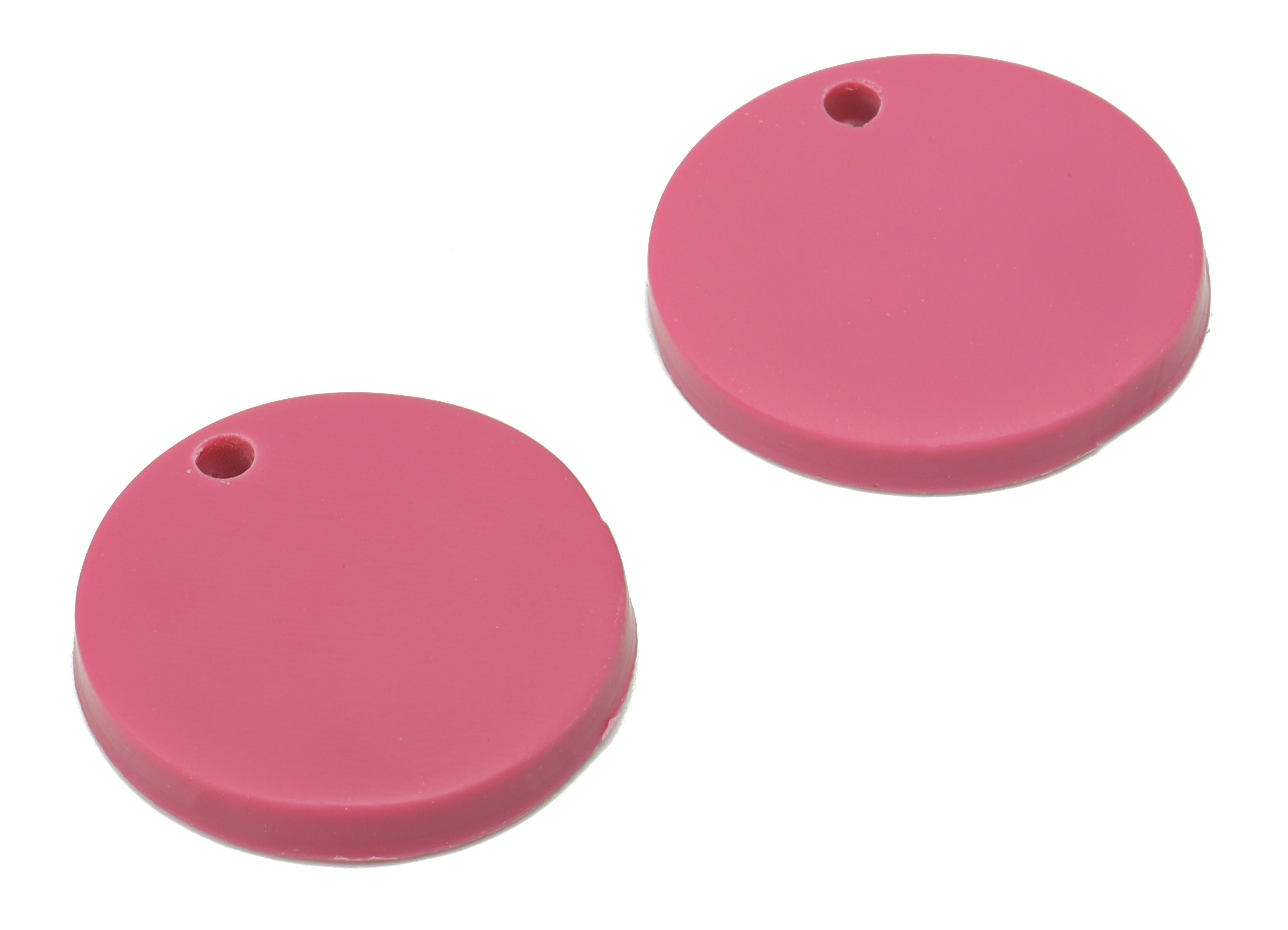 Polymer Clay Round Earring Charms - Polymer Clay Circle Bead - Jewelry Handmade Making - 17.81x17.81x2.88mm - PC2338C - DOMEDBAZAAR