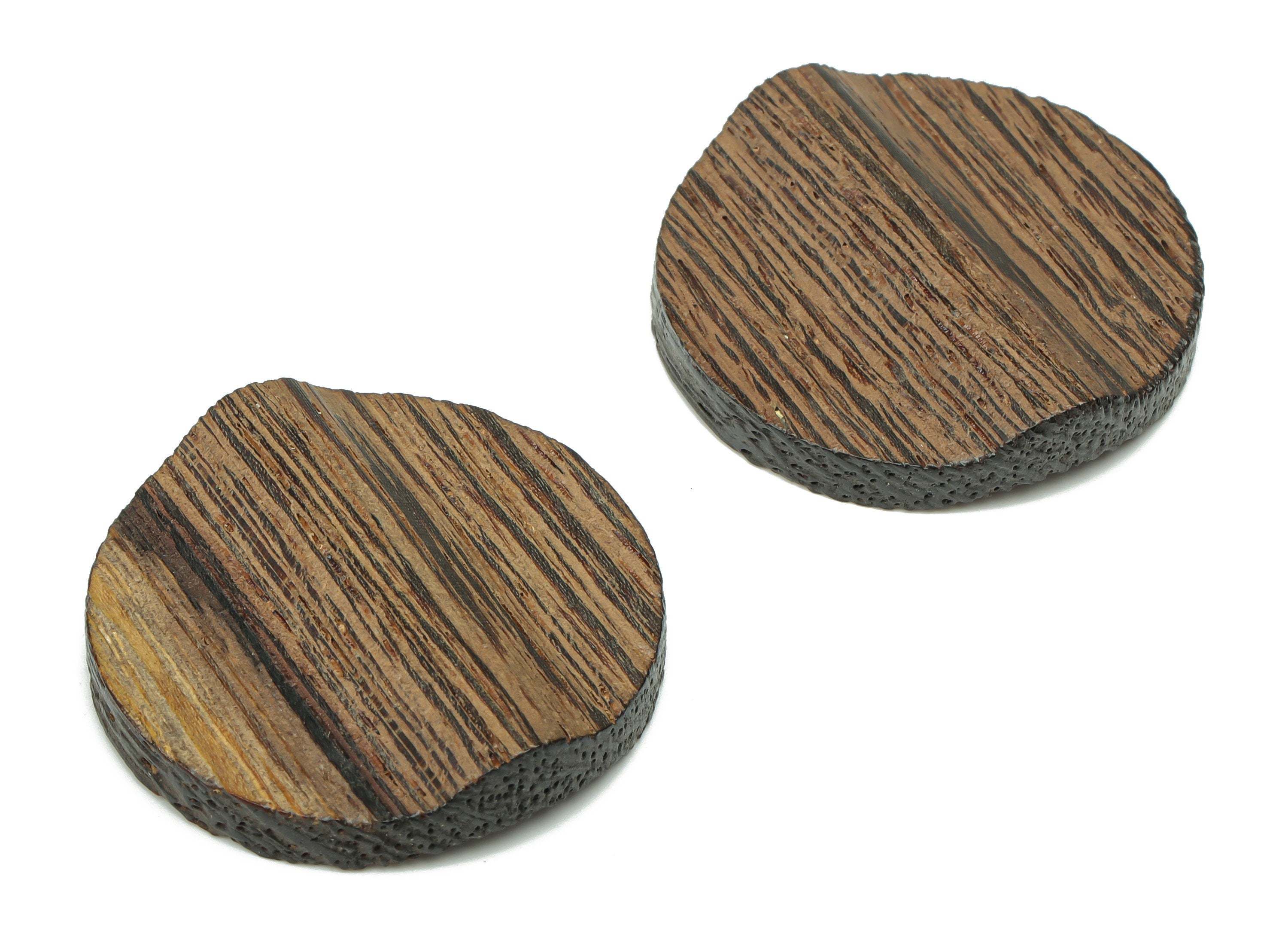 Hemu Wood Faceted Round Decorate - Hemu Wood Circle Charms and Disc - DIY Jewelry Making Supplies - 34.98x34.98x5.41mm - BB1195 - DOMEDBAZAAR