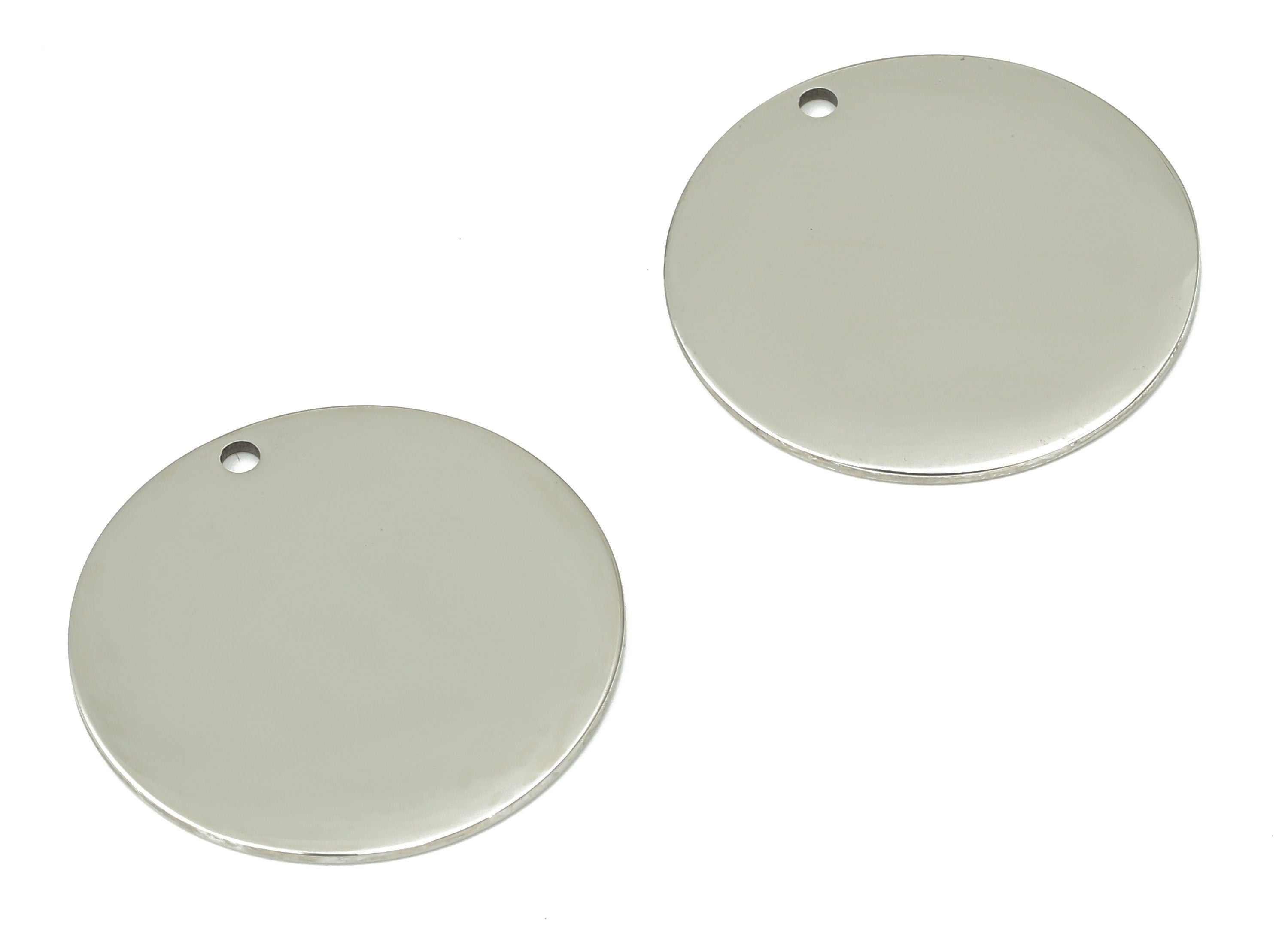 Stamping Blanks - 316 Stainless Steel Round Charms - Stainless Steel 316 Circle Pendant - Jewelry Supplies - 21.56x21.56x0.86mm - SS1379-22 - DOMEDBAZAAR