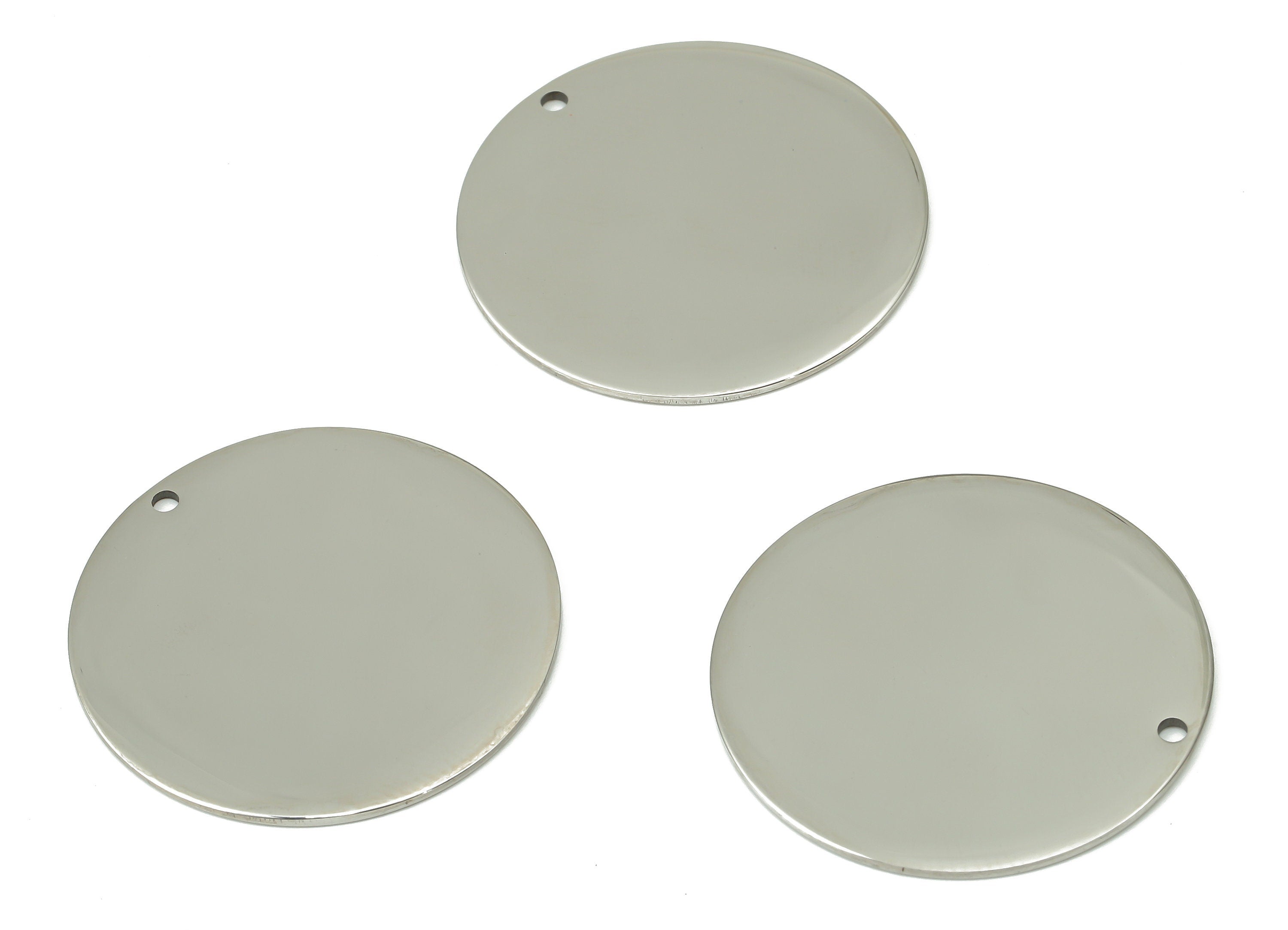 Stamping Blanks - 316 Stainless Steel Round Charms - Stainless Steel 316 Circle Pendant - Jewelry Supplies - 27.82x27.82x0.88mm - SS1379-28 - DOMEDBAZAAR