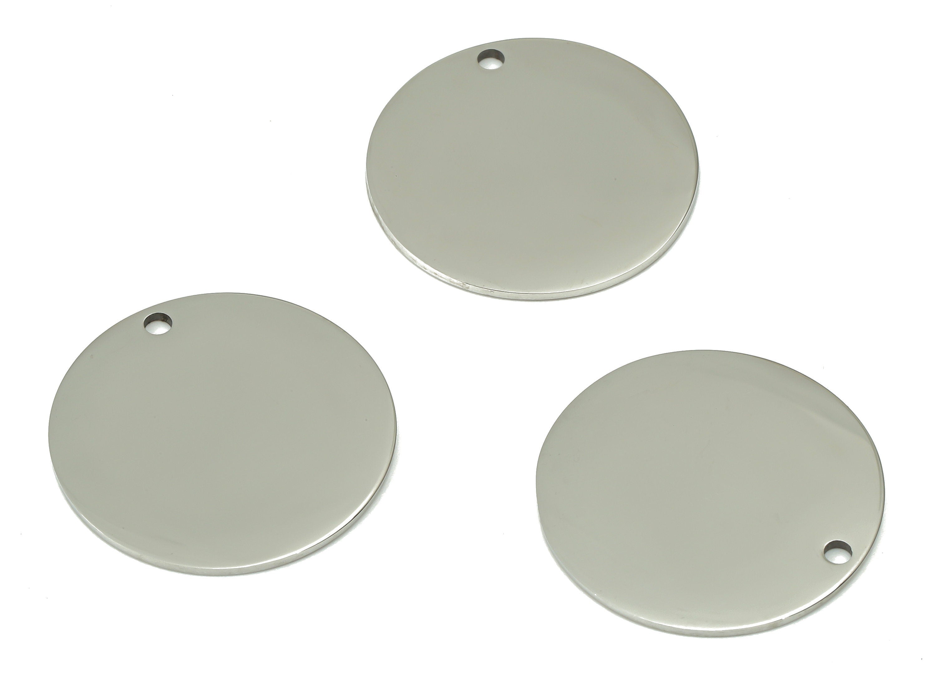 Stamping Blanks - 316 Stainless Steel Round Charms - Stainless Steel 316 Circle Pendant - Jewelry Supplies - 19.83x19.83x0.83mm - SS1379-20 - DOMEDBAZAAR