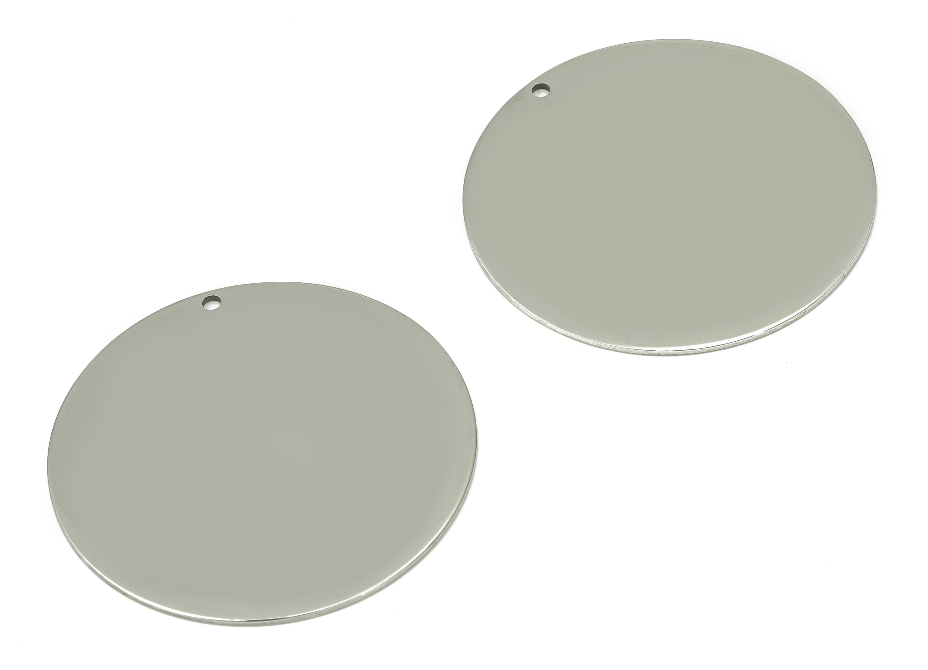 Stamping Blanks - 316 Stainless Steel Round Charms - Stainless Steel 316 Circle Pendant - Jewelry Supplies - 34.78x34.78x0.84mm - SS1379-35 - DOMEDBAZAAR