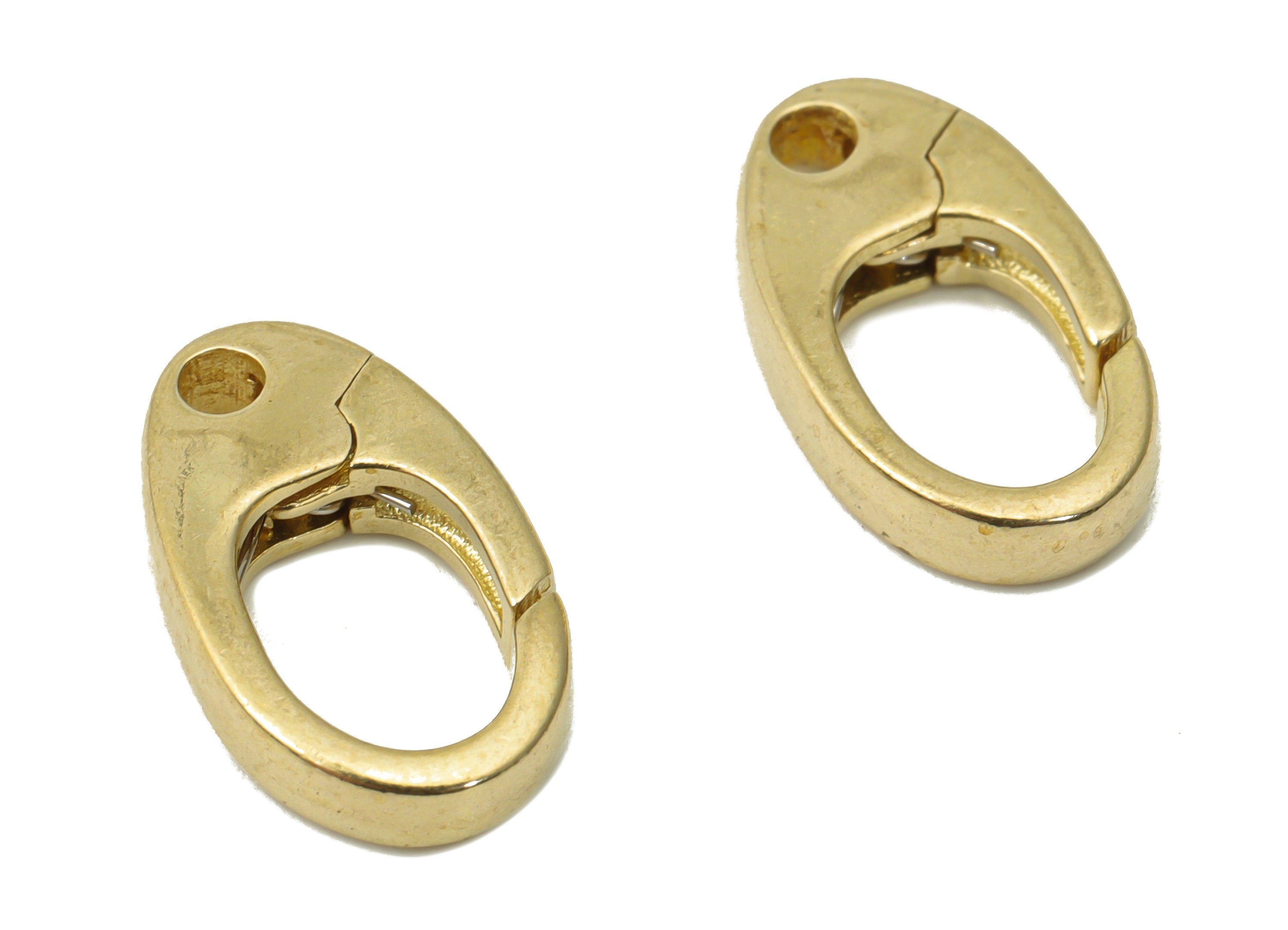 Raw Brass Oval Lobster Claw - Brass Trigger Clasps – Jewelry Clasps - Brass Parrot Clasps - Jewelry Supplies - 14.18x7.98x2.53mm - PP5226 - DOMEDBAZAAR