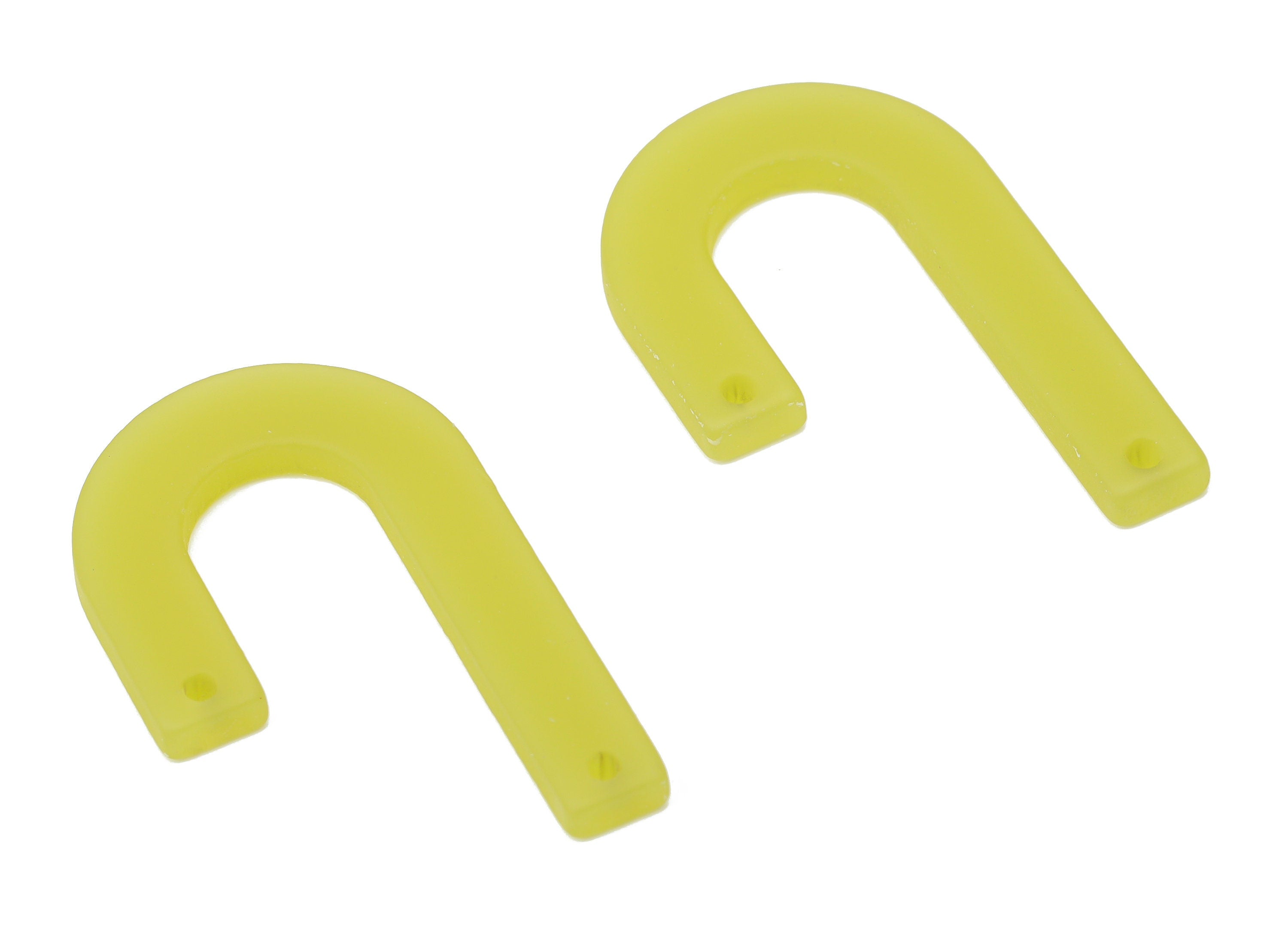 Acrylic J Geometric Earring Connector- Matte U Acrylic Charms - Jewelry Supplies - 2 Holes -Color Code: A646 - 34.6x21.7x2.7mm - AC2490-A646 - DOMEDBAZAAR