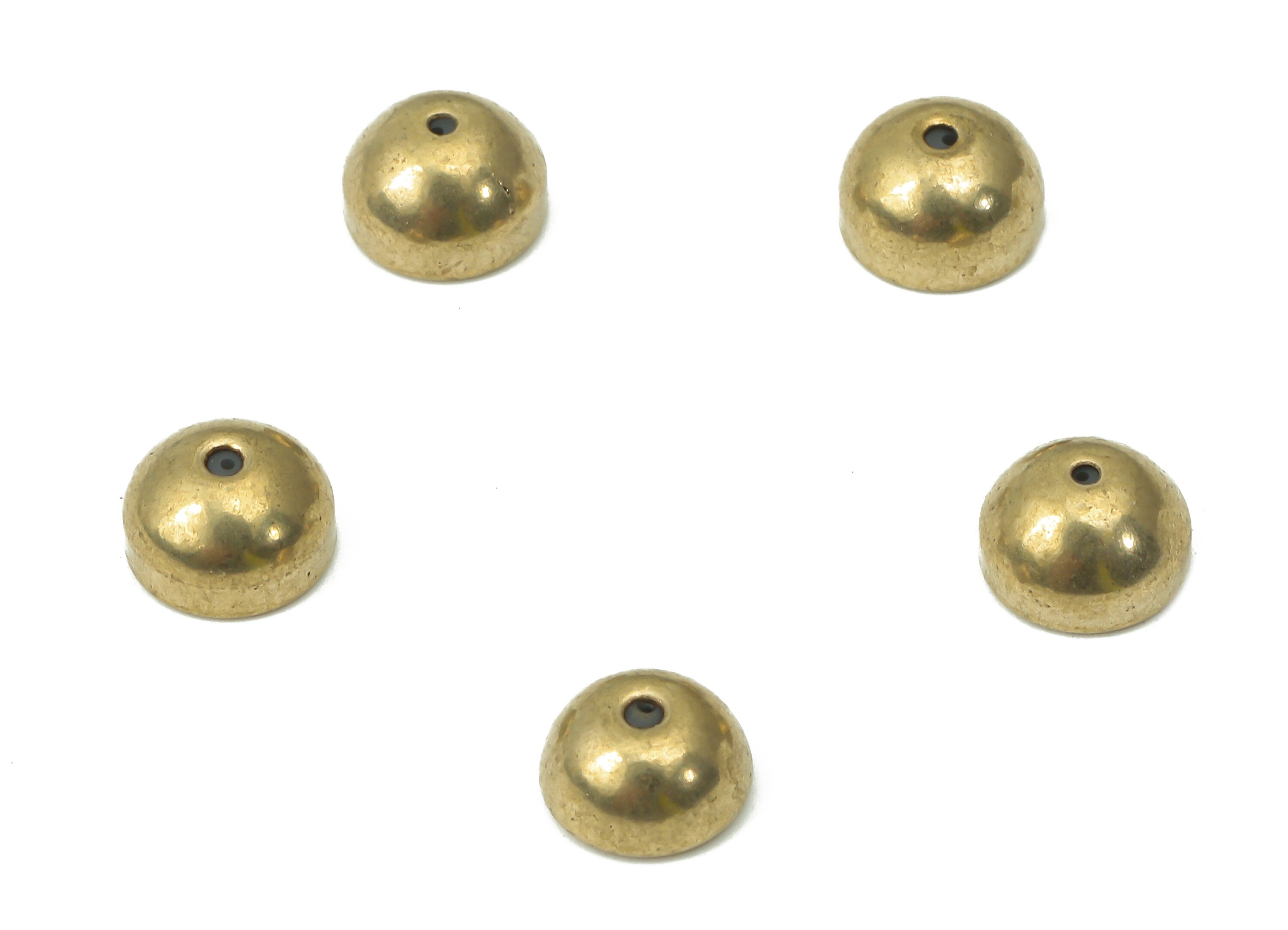 Brass Bead Earring Backs - Raw Brass Bead Rubber Stopper - Ear Nuts - Ear Wire Backs - Jewelry Making Supplies - 6.92x4.1x4.1mm - PP7356 - DOMEDBAZAAR