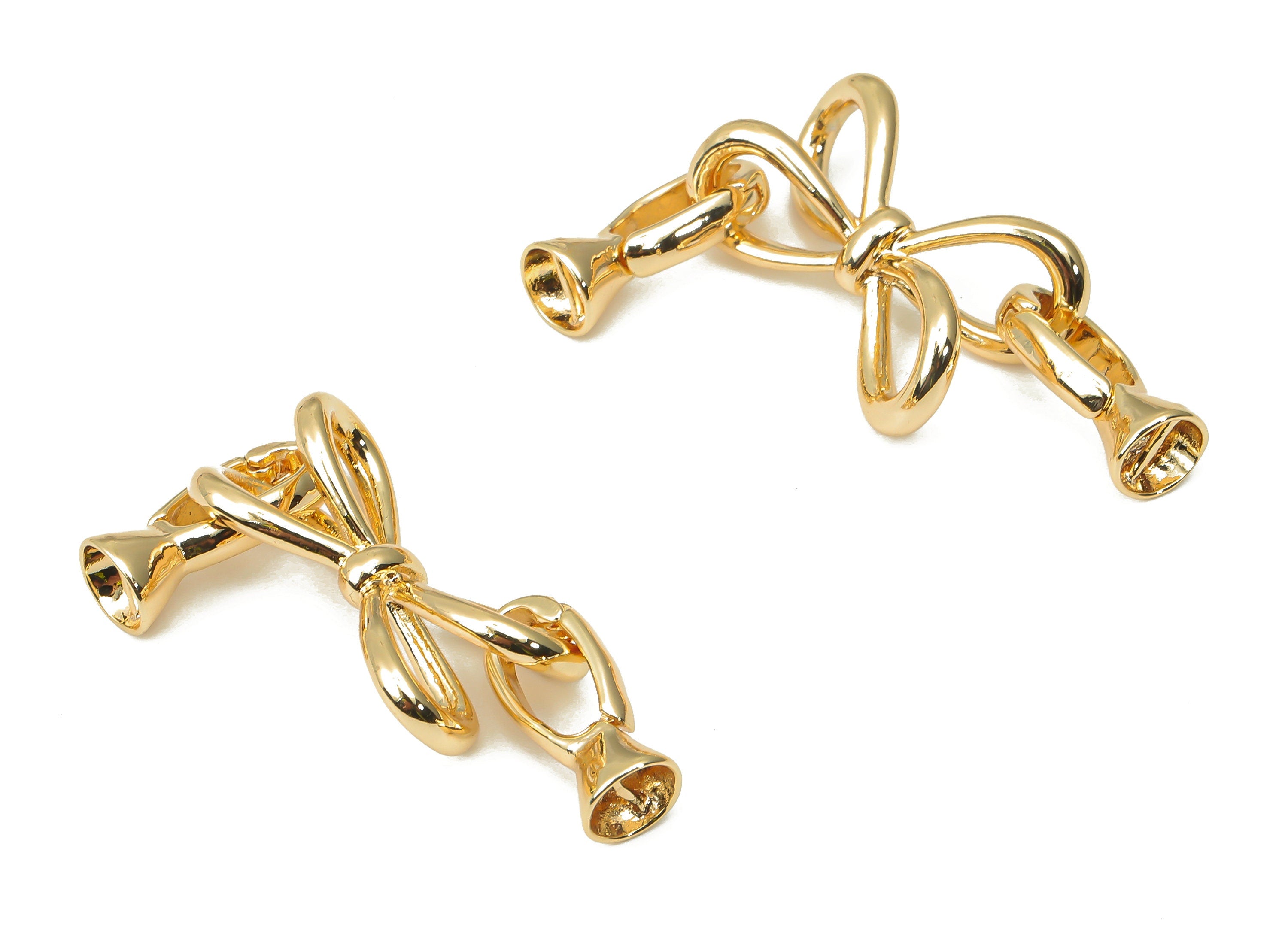 Brass Oval Toggle Clasp – Gold Bracelet Hook Connector Clasp - 18K Real Gold Plated Brass – Jewelry Supplies - 24.16x21.35x2.24mm - RGP4492 - DOMEDBAZAAR