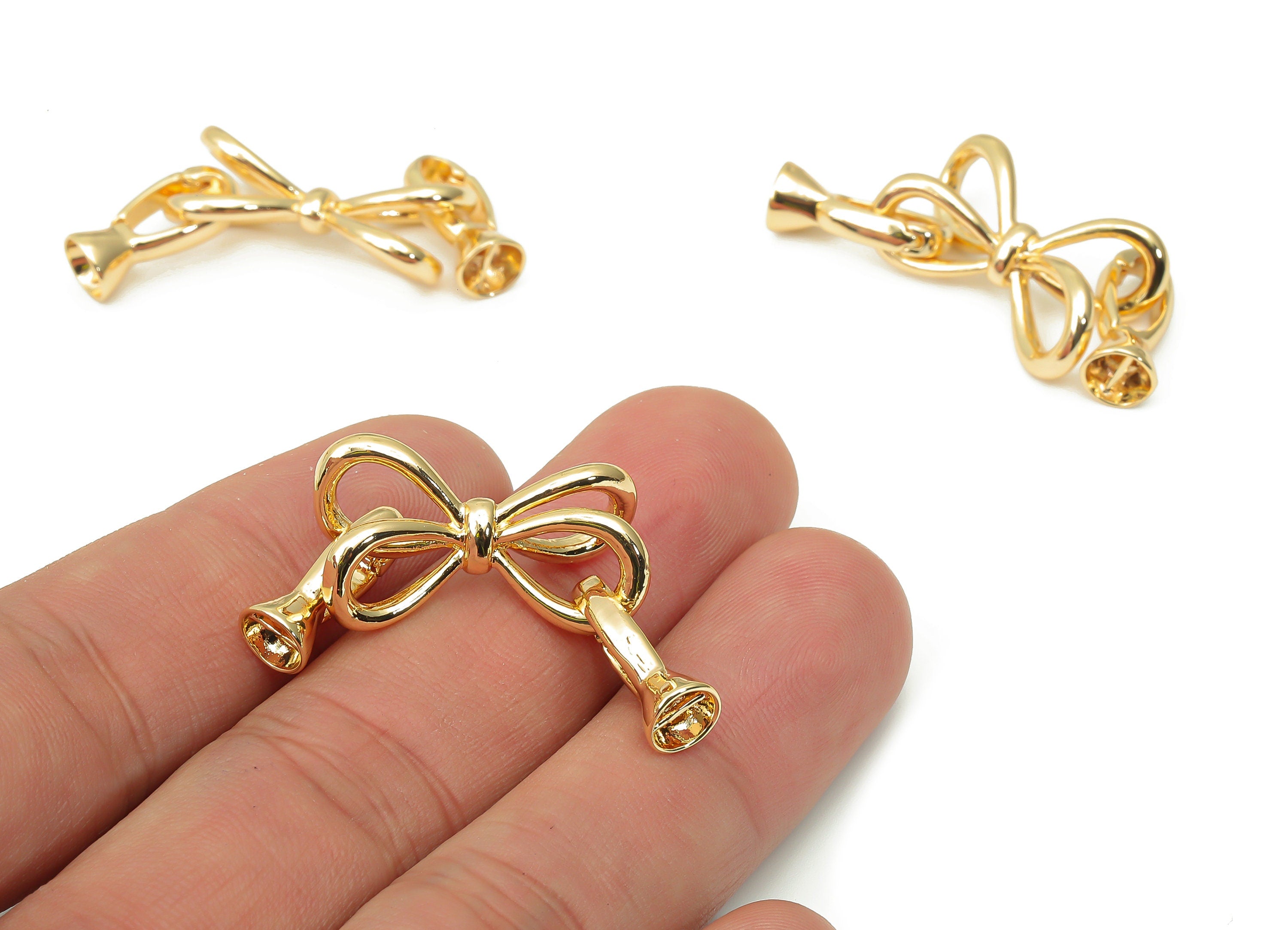 Brass Oval Toggle Clasp – Gold Bracelet Hook Connector Clasp - 18K Real Gold Plated Brass – Jewelry Supplies - 24.16x21.35x2.24mm - RGP4492 - DOMEDBAZAAR