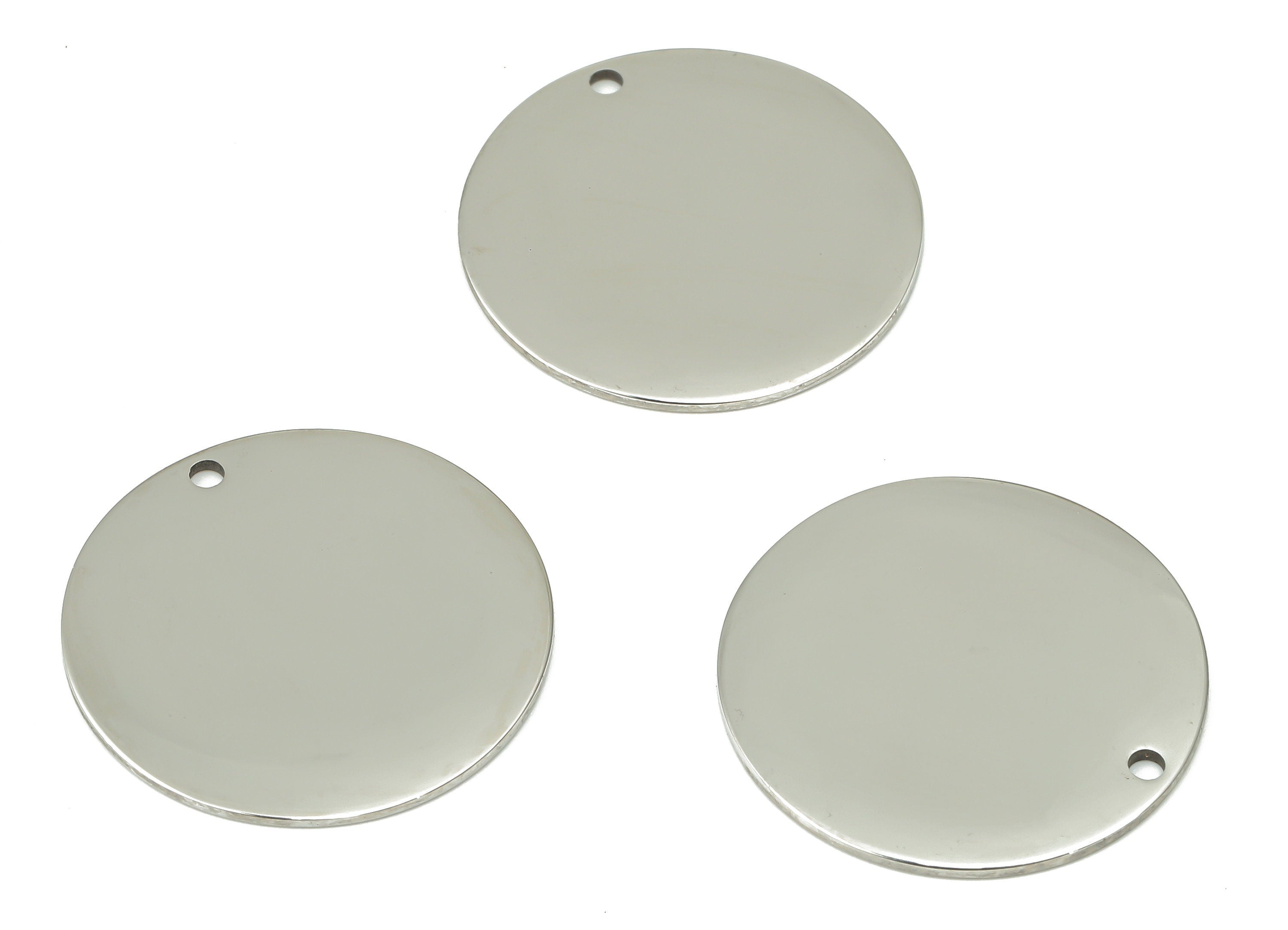 Stamping Blanks - 316 Stainless Steel Round Charms - Stainless Steel 316 Circle Pendant - Jewelry Supplies - 21.56x21.56x0.86mm - SS1379-22 - DOMEDBAZAAR