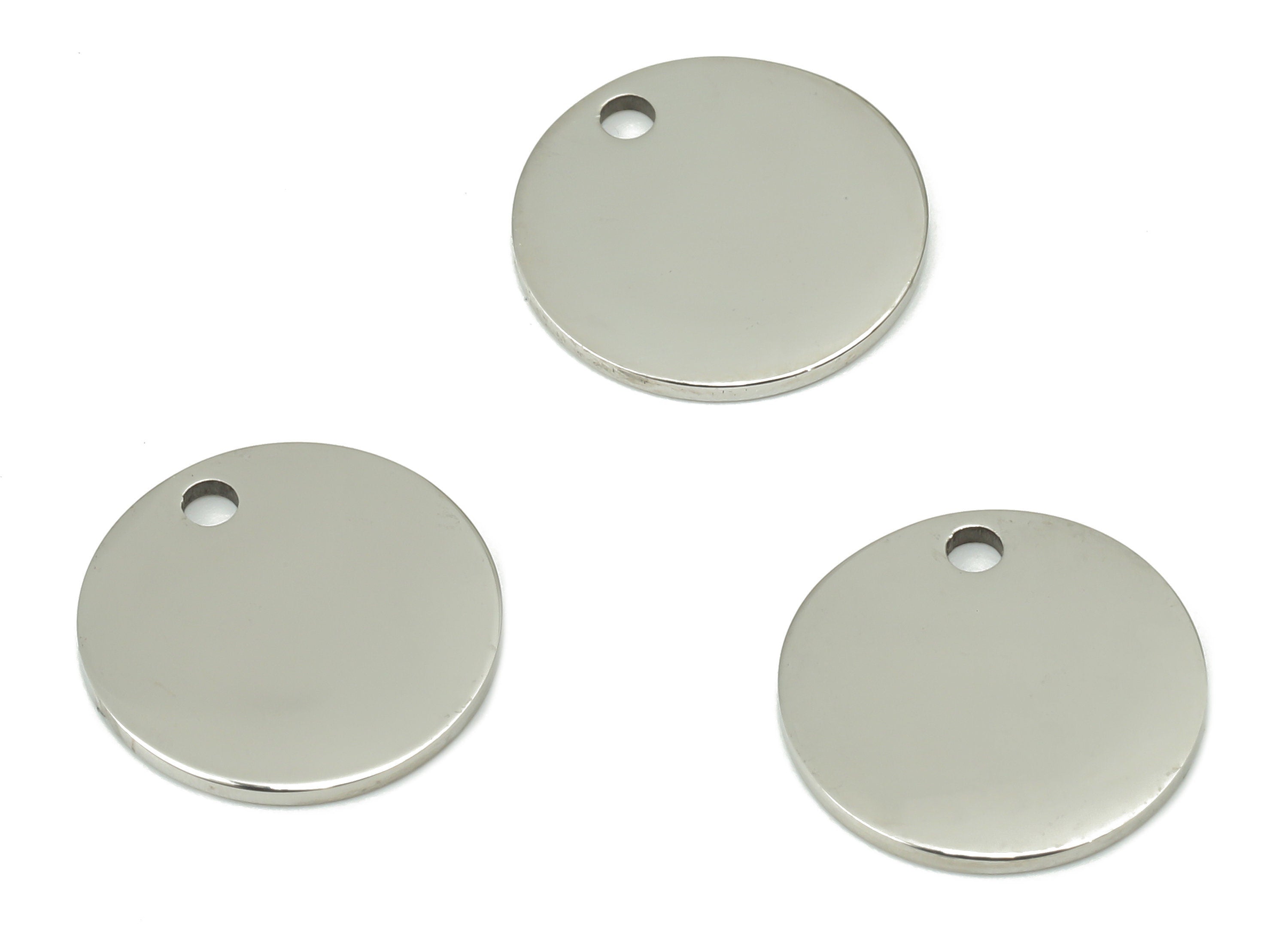 Stamping Blanks - 316 Stainless Steel Round Charms - Stainless Steel 316 Circle Pendant - Jewelry Supplies - 11.79x11.79x0.84mm - SS1379-12 - DOMEDBAZAAR