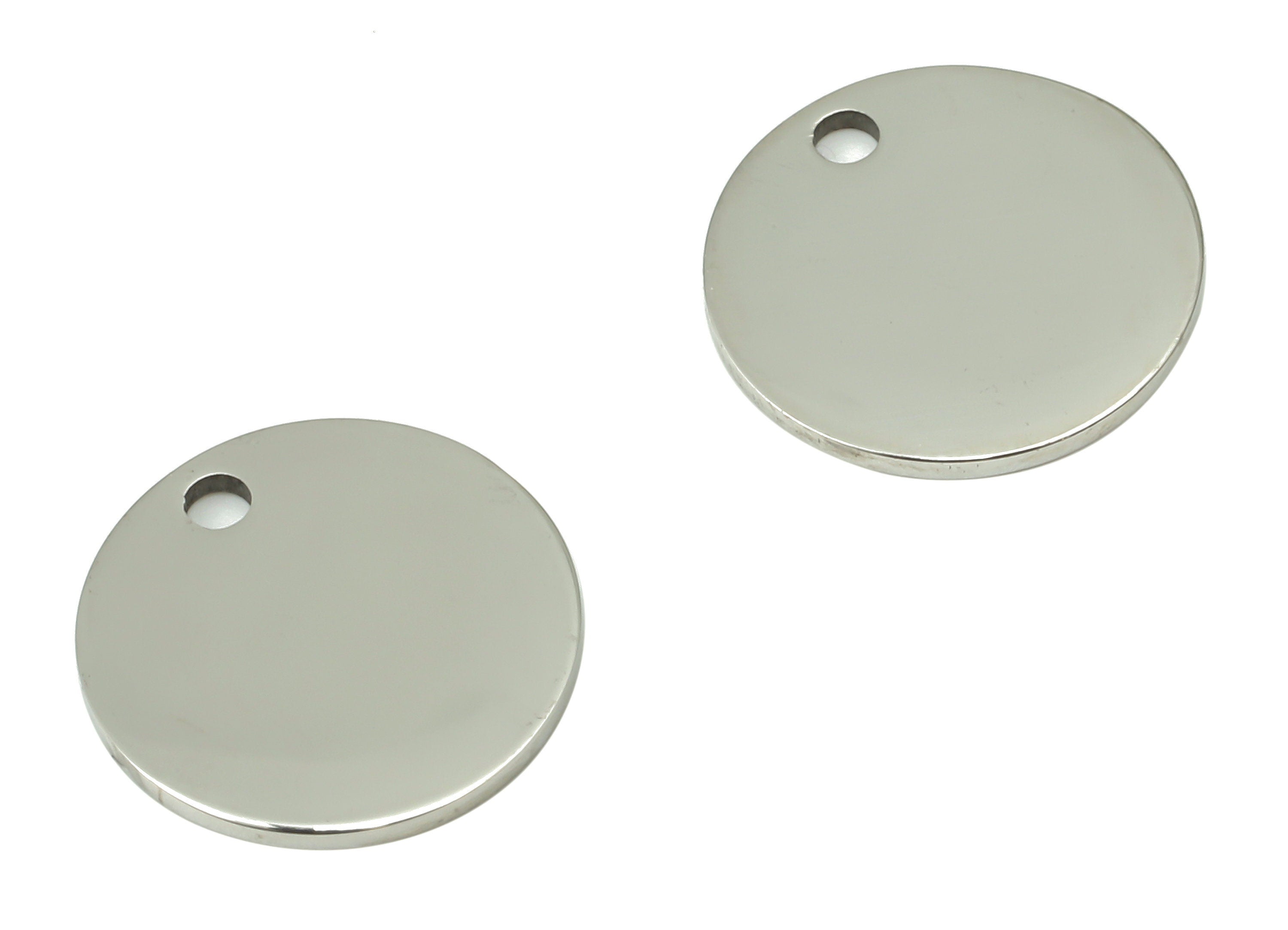 Stamping Blanks - 316 Stainless Steel Round Charms - Stainless Steel 316 Circle Pendant - Jewelry Supplies - 11.79x11.79x0.84mm - SS1379-12 - DOMEDBAZAAR
