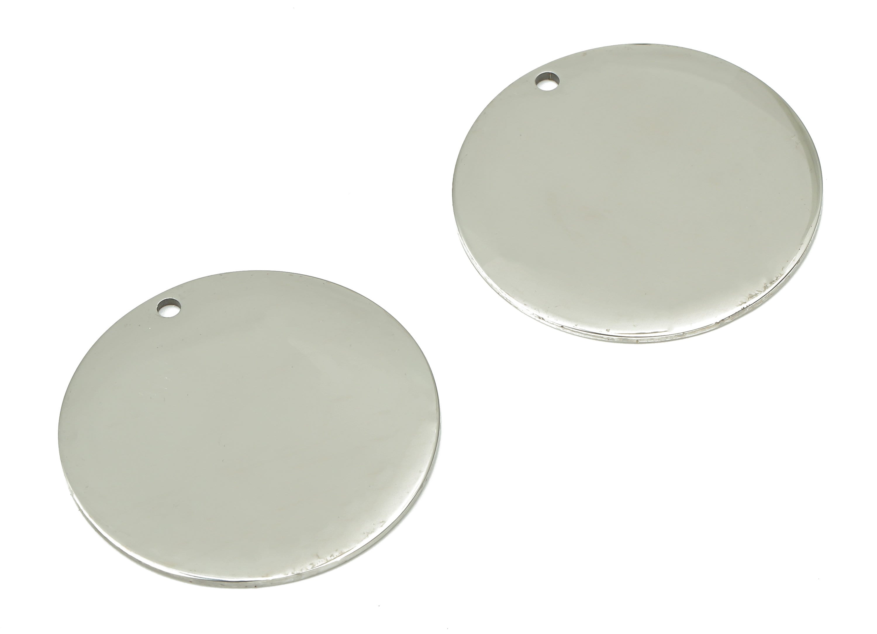 Stamping Blanks - 316 Stainless Steel Round Charms - Stainless Steel 316 Circle Pendant - Jewelry Supplies - 24.85x24.85x0.87mm - SS1379-25 - DOMEDBAZAAR