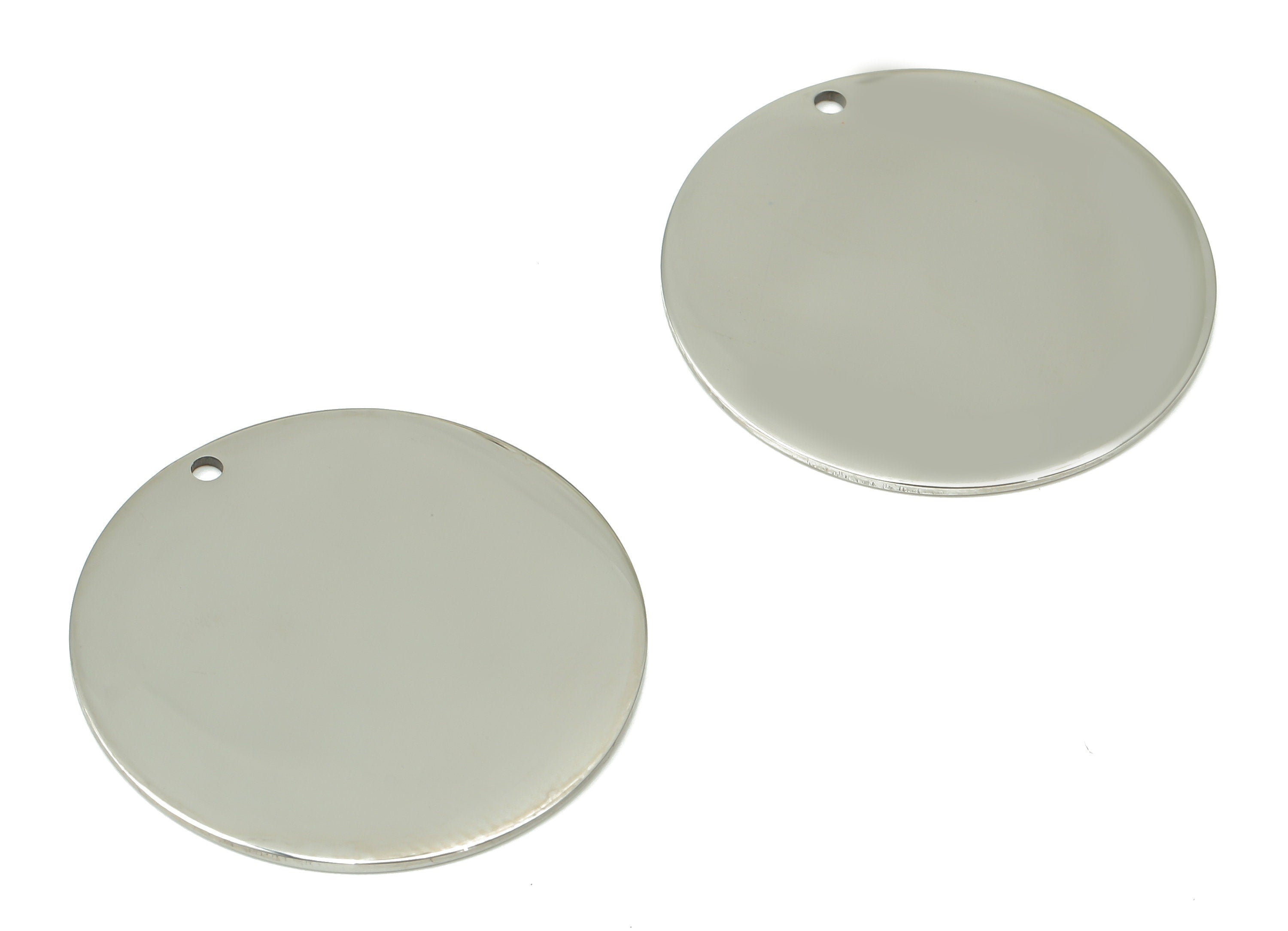 Stamping Blanks - 316 Stainless Steel Round Charms - Stainless Steel 316 Circle Pendant - Jewelry Supplies - 27.82x27.82x0.88mm - SS1379-28 - DOMEDBAZAAR