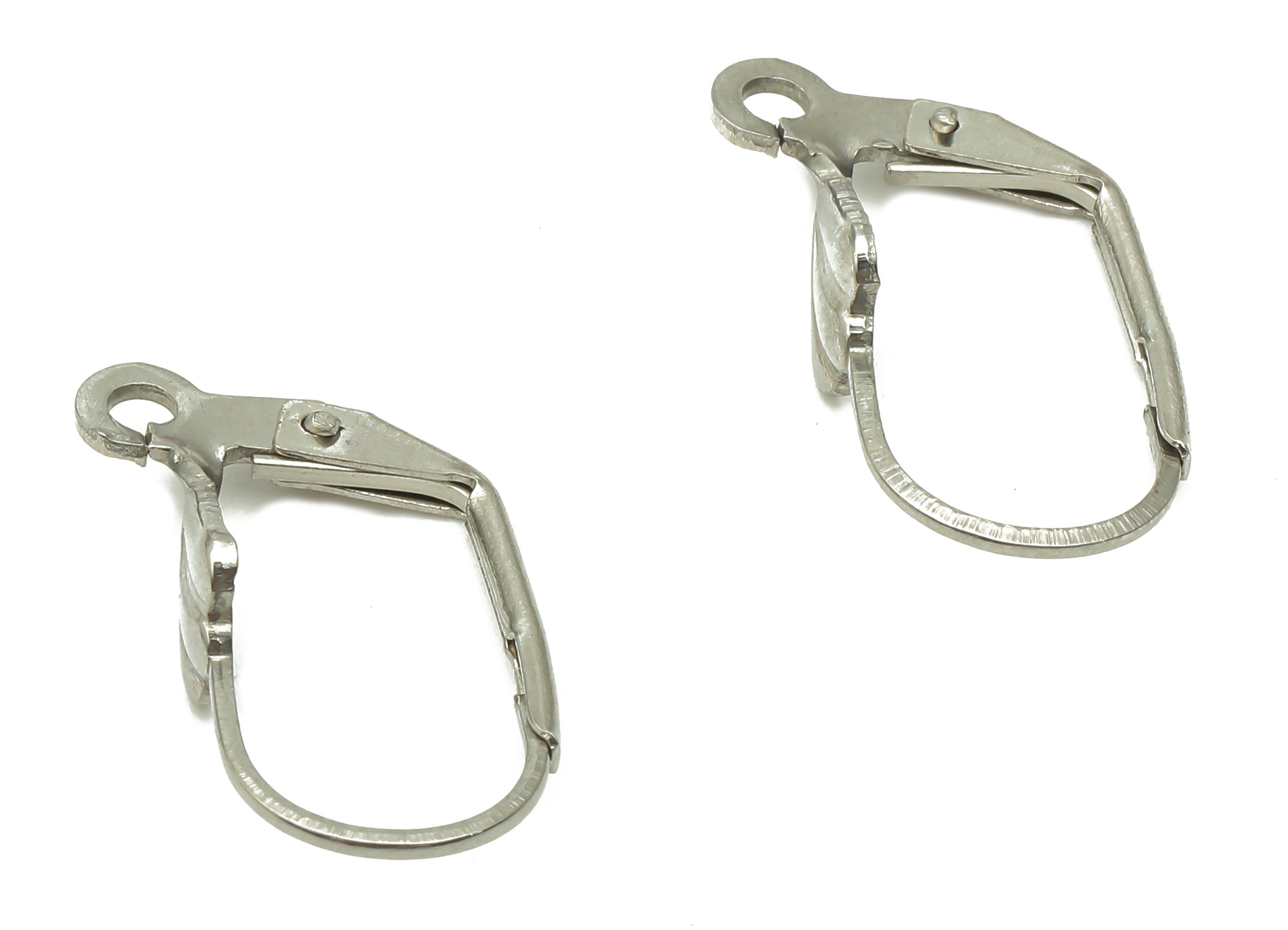 Stainless Steel Leverback Clasp - 304 Stainless Steel Lever Back Hook Clasps Earrings - Earring Findings - 18.97x10.24x1.02mm- SS1390 - DOMEDBAZAAR