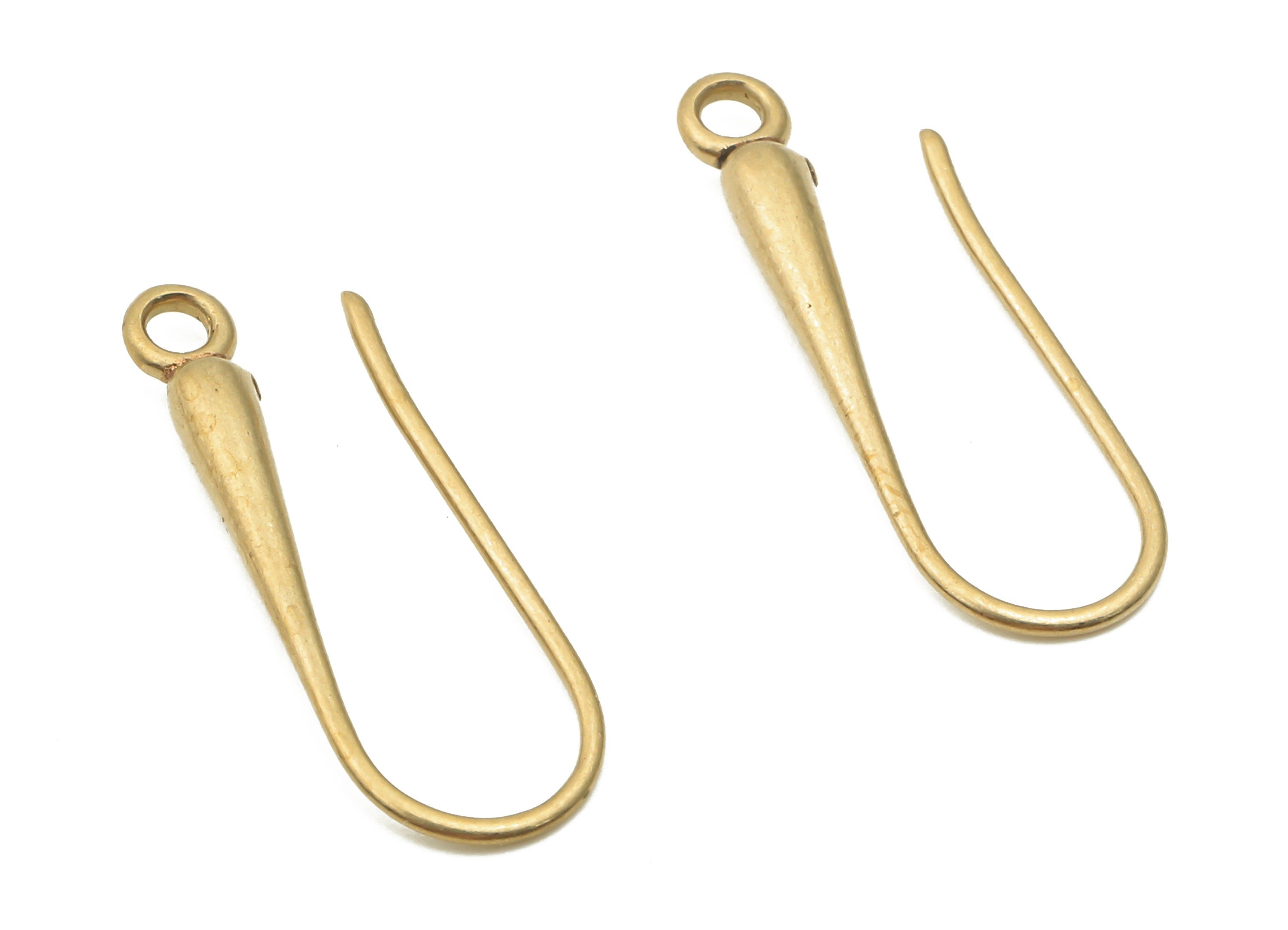 Brass Earrings Wires - Raw Brass U Earrings Hook - Earrings Findings - Brass U Hook Earring - 20.77x7.24x2.27mm - PP7784 - DOMEDBAZAAR