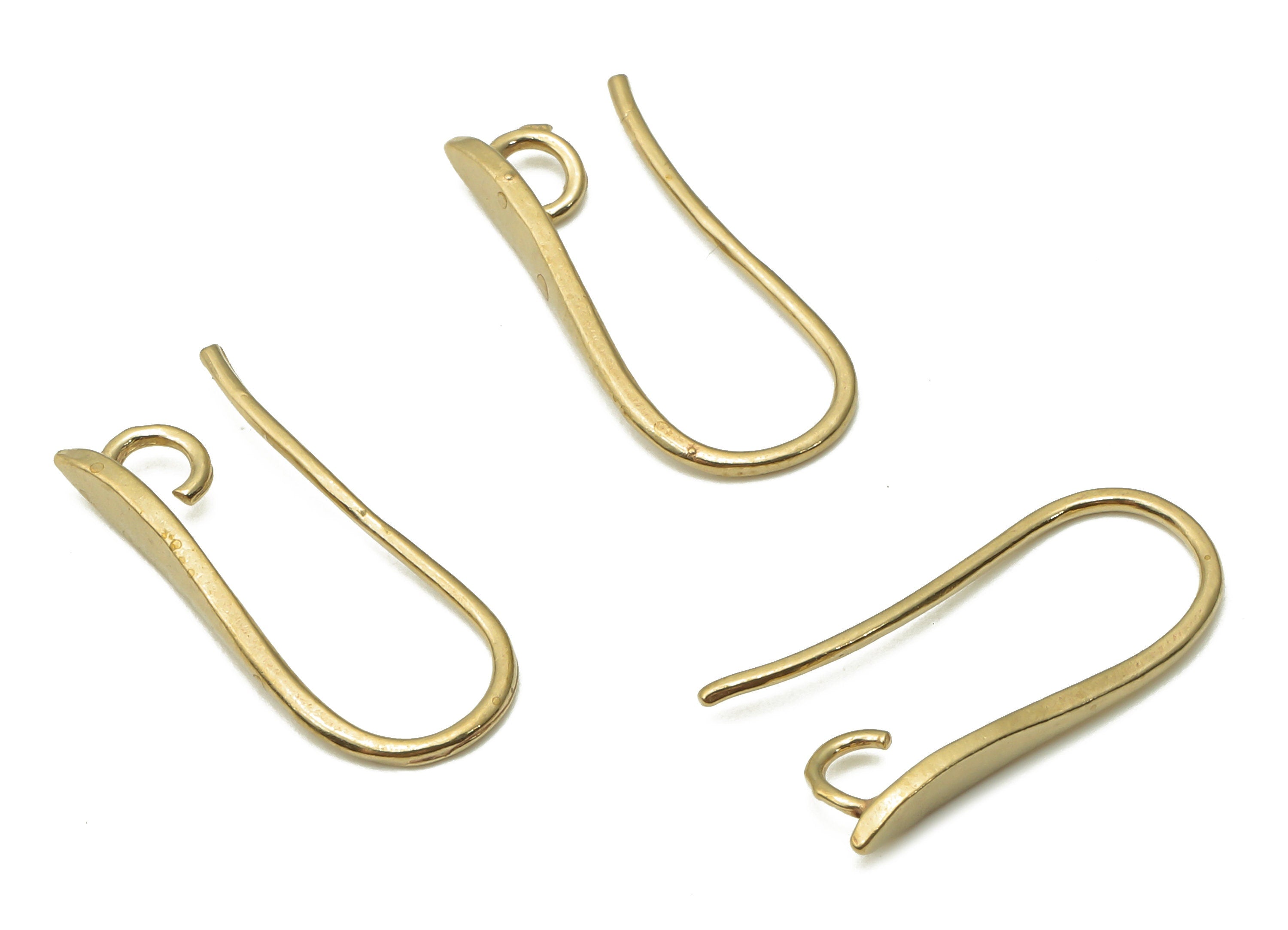 Brass Earrings Wires - Raw Brass Ear Hooks - Brass Pin Earring - Earring Findings - Brass U Pendant - 19.2x8.6x2.3mm- PP7796 - DOMEDBAZAAR