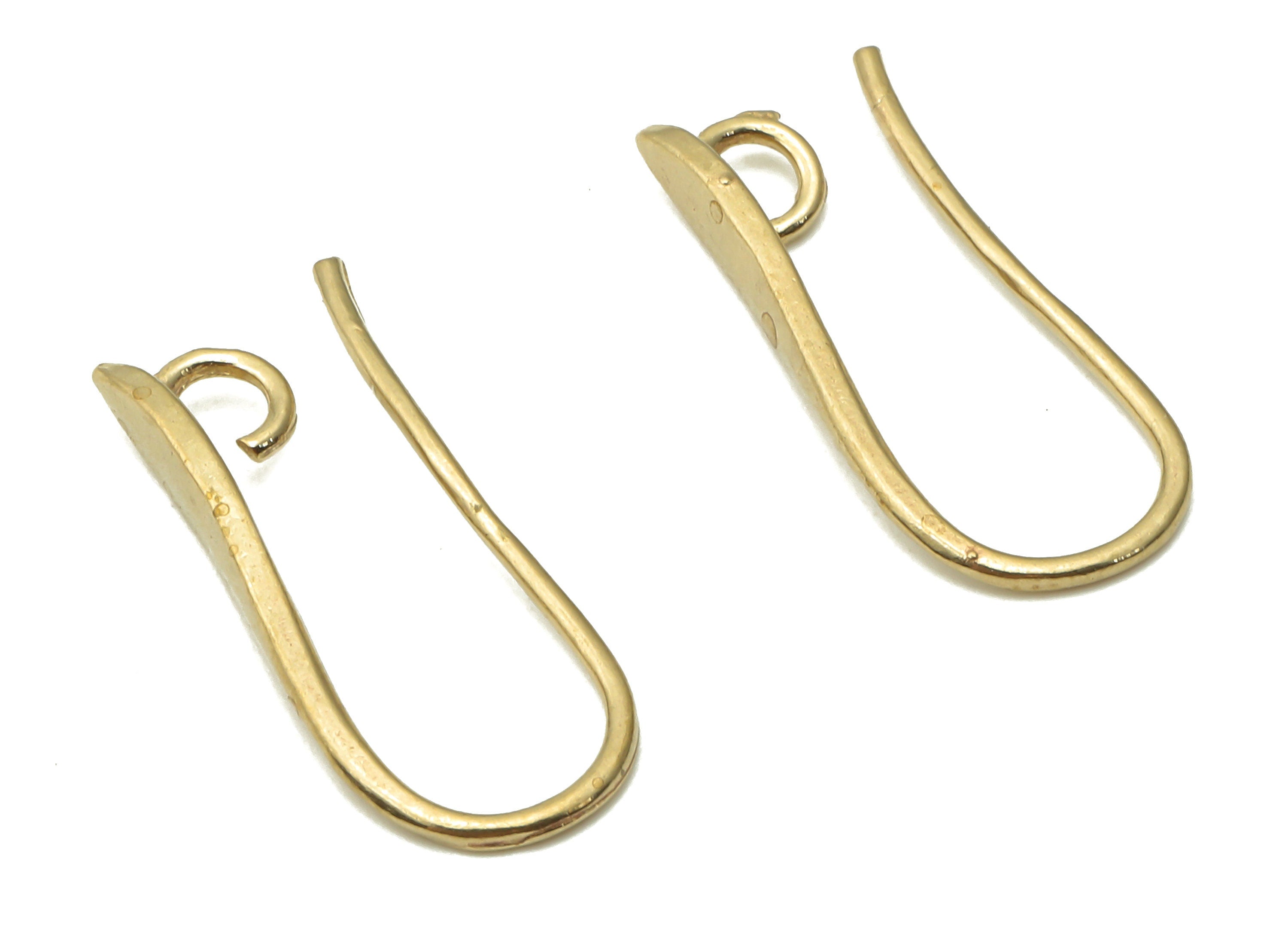Brass Earrings Wires - Raw Brass Ear Hooks - Brass Pin Earring - Earring Findings - Brass U Pendant - 19.2x8.6x2.3mm- PP7796 - DOMEDBAZAAR