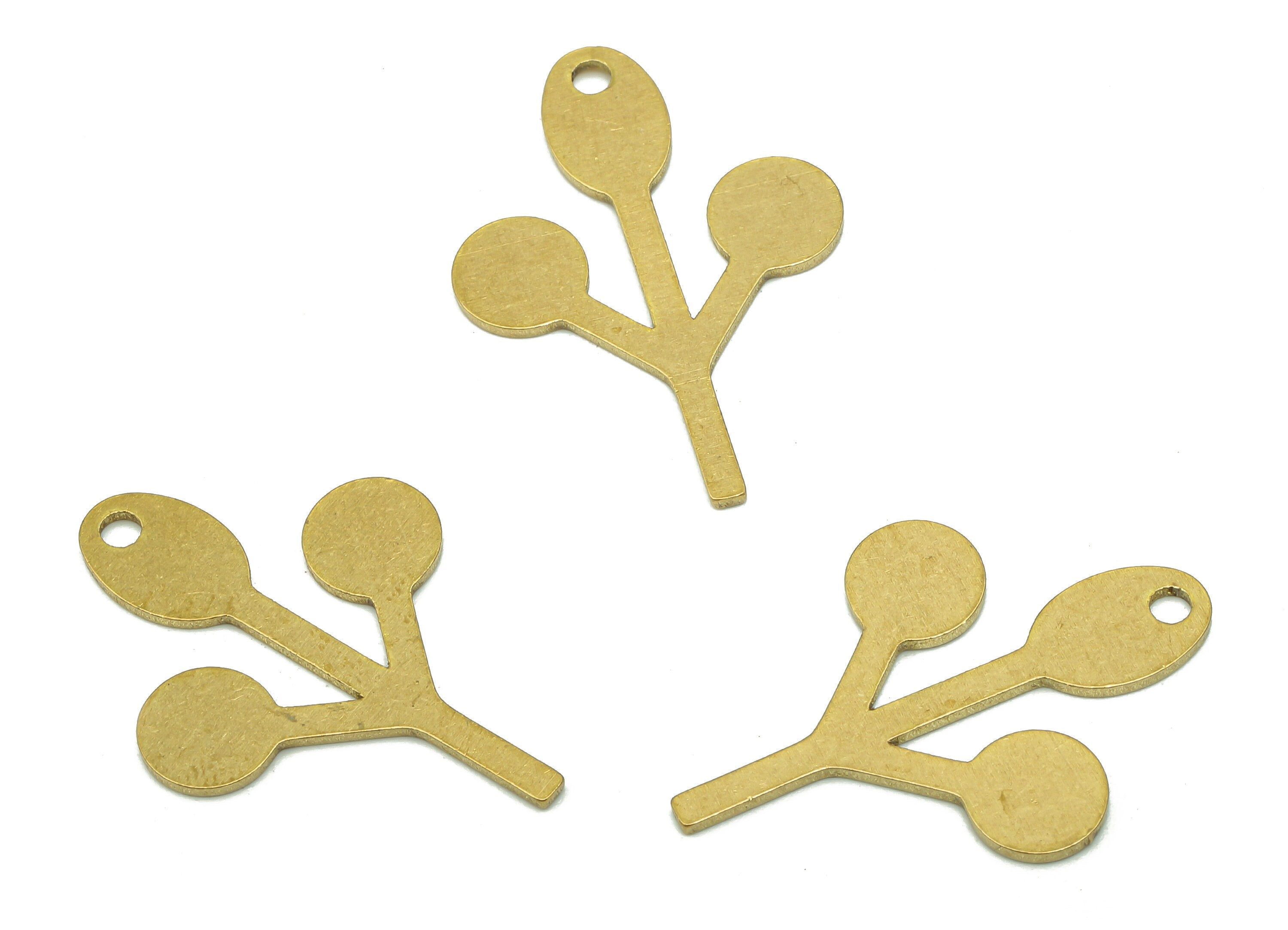 Brass Balloons Earring Charms - Raw Brass Cutout Earring - Pendant - Charm For Necklace - 27.78x19.68x0.9mm - PPA5337 - DOMEDBAZAAR