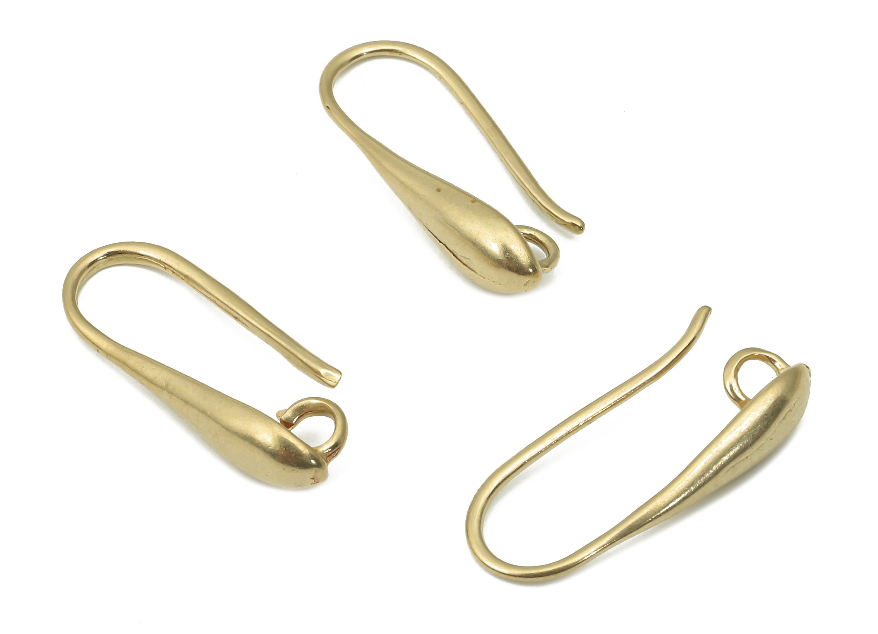 Brass Earrings Wires - Raw Brass U Earrings Hook - Earrings Findings - Brass U Hook Earring - 17.3x7.6x1.9mm - PP7397 - DOMEDBAZAAR