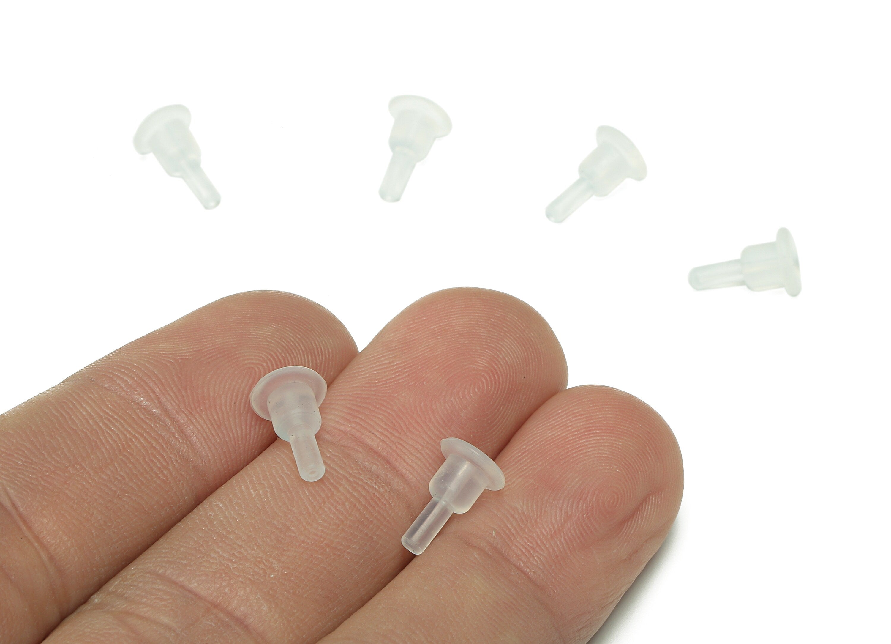Rubber Earring Back - Ear Protector - Comfort Rubber Earring Back Sleeves - Earring Back - Earring Back Sleeves - 9.5x6.3x2.9mm - ES1032 - DOMEDBAZAAR