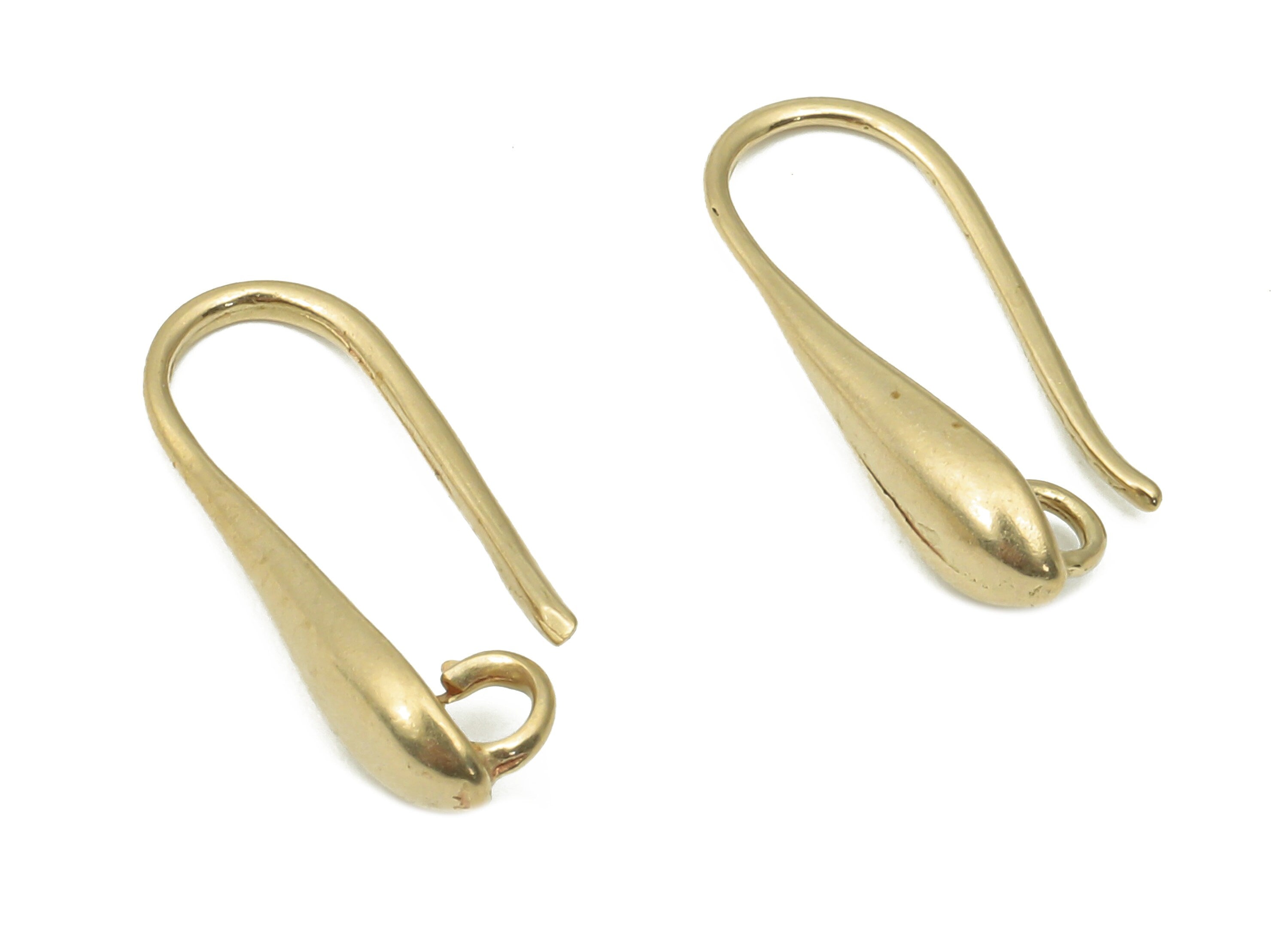 Brass Earrings Wires - Raw Brass U Earrings Hook - Earrings Findings - Brass U Hook Earring - 17.3x7.6x1.9mm - PP7397 - DOMEDBAZAAR